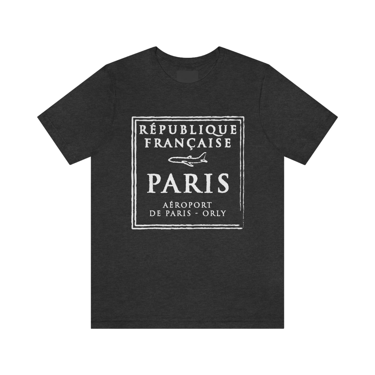 Paris France Passport Stamp Vacation Travel Souvenir Unisex T-shirt