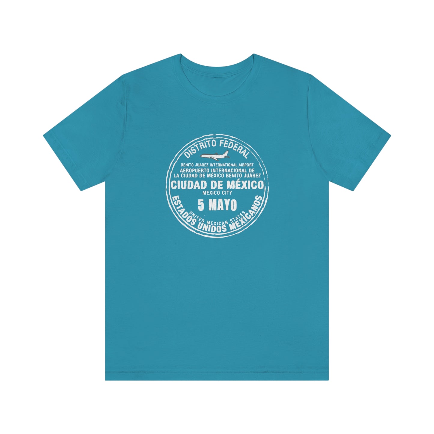 Mexico City May 5 Passport Stamp Travel Unisex T-shirt