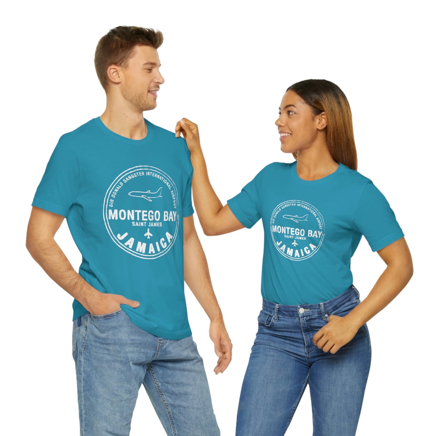 Montego Bay Jamaica Passport Stamp Vacation Travel Unisex T-shirt