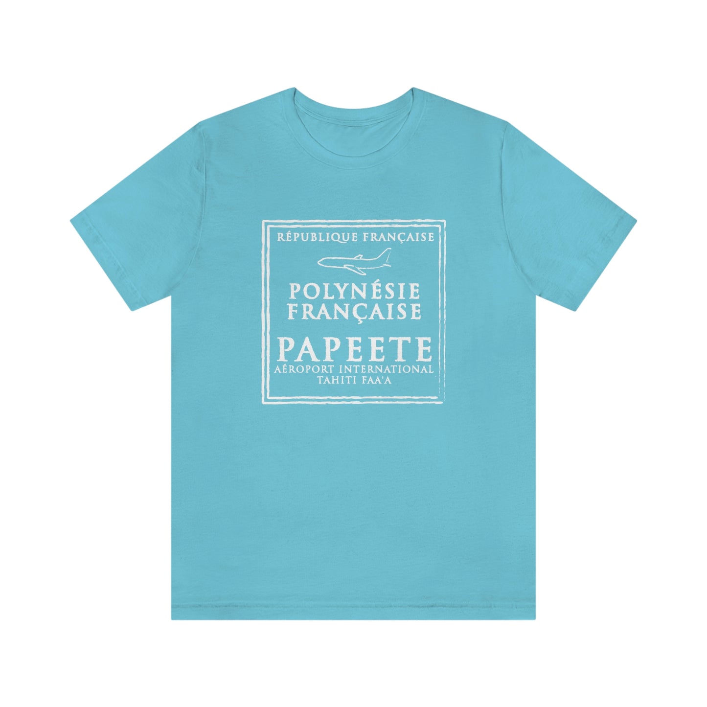 Papeete Tahiti Passport Stamp Vacation Travel T-shirt Unisex