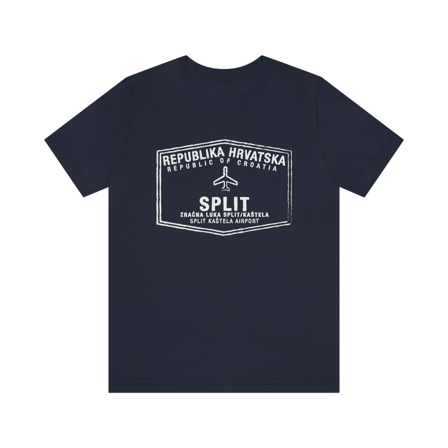 Split Croatia Passport Stamp Vacation Travel Unisex T-shirt