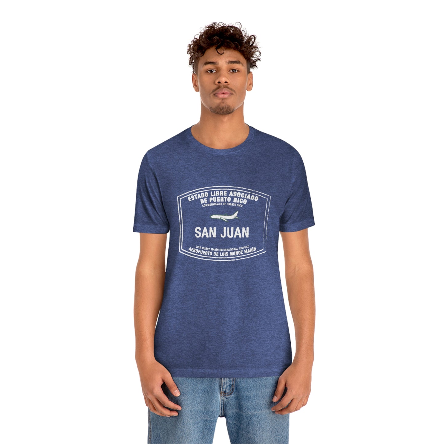 San Juan Puerto Rico Passport Stamp Vacation Travel Unisex T-shirt