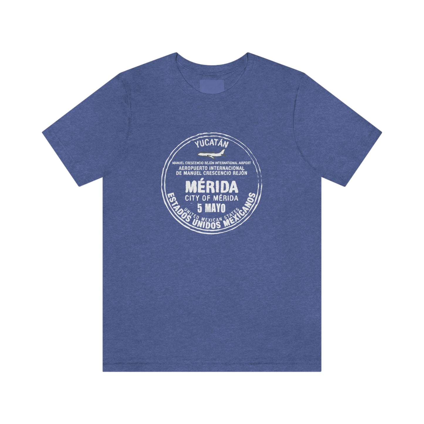 Merida Mexico May 5 Passport Stamp Travel Unisex T-shirt