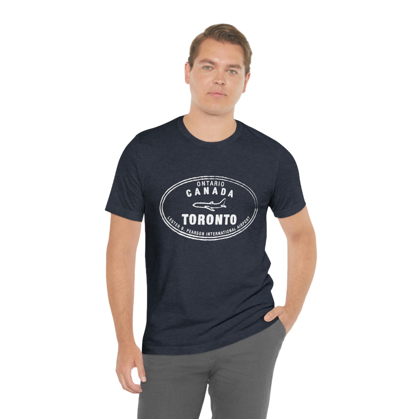 Toronto ON Canada Passport Stamp Vacation Travel Souvenir Unisex T-shirt