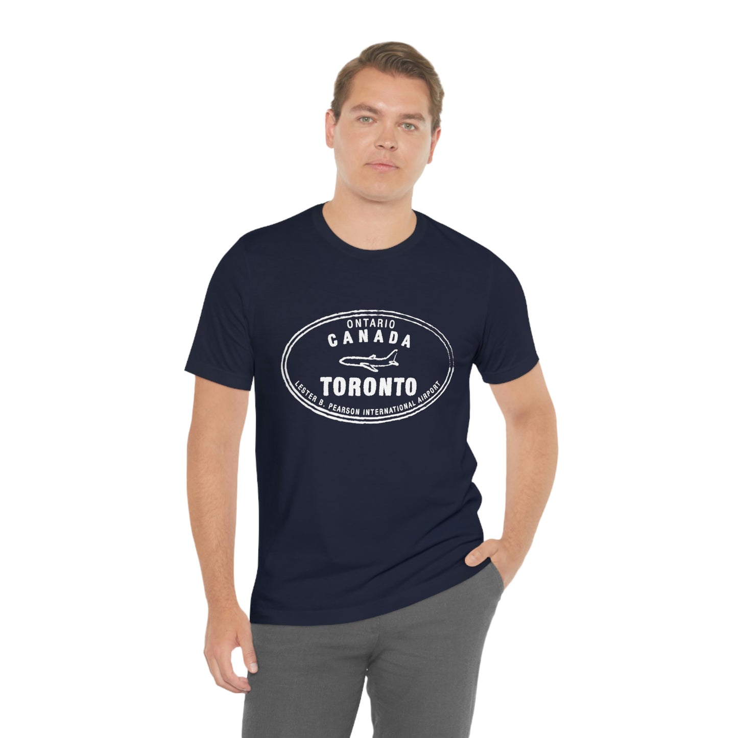 Toronto ON Canada Passport Stamp Vacation Travel Souvenir Unisex T-shirt