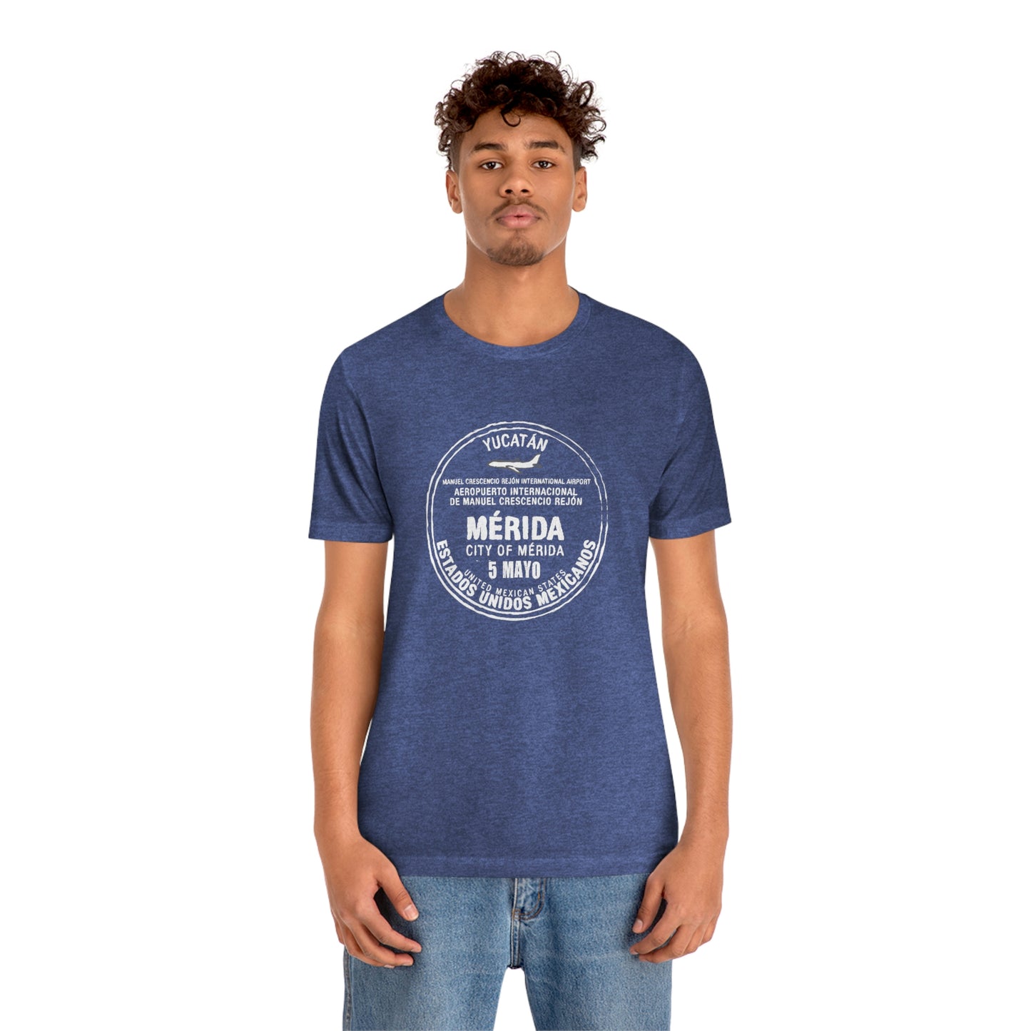 Merida Mexico May 5 Passport Stamp Travel Unisex T-shirt