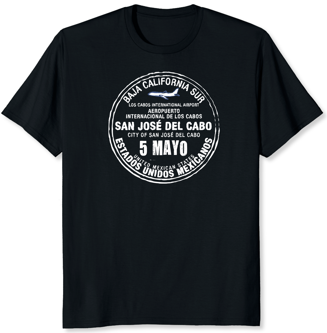 Cabo Mexico May 5 Passport Stamp Travel T-shirt