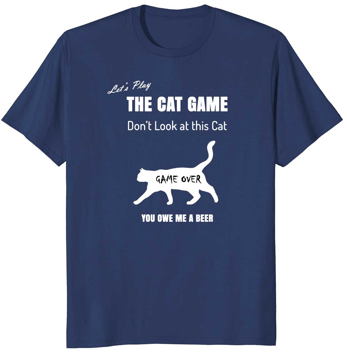 Let's Play the Cat Game Funny Gaming T-shirt