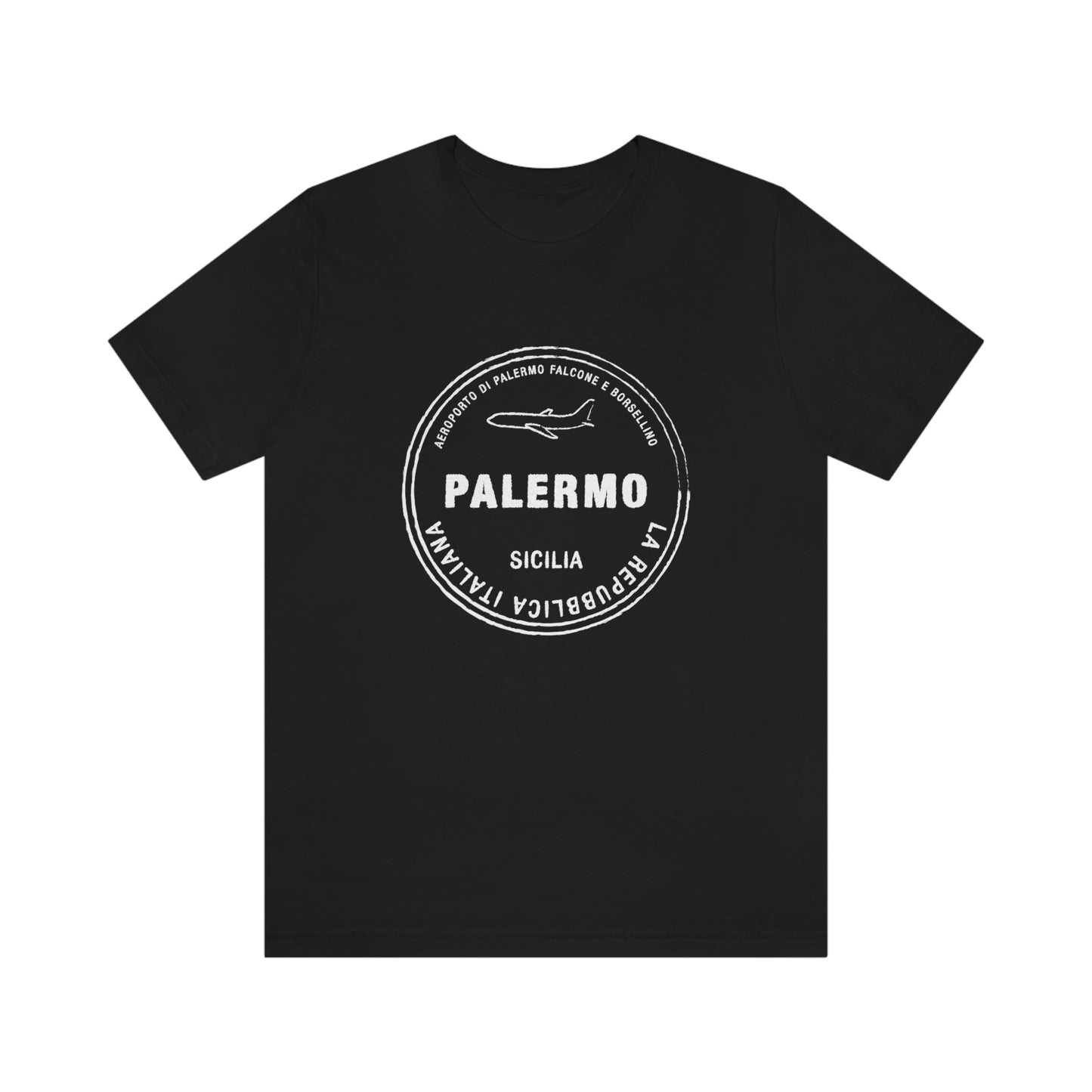 Palermo Sicily Italy Passport Stamp Vacation Travel Unisex T-shirt