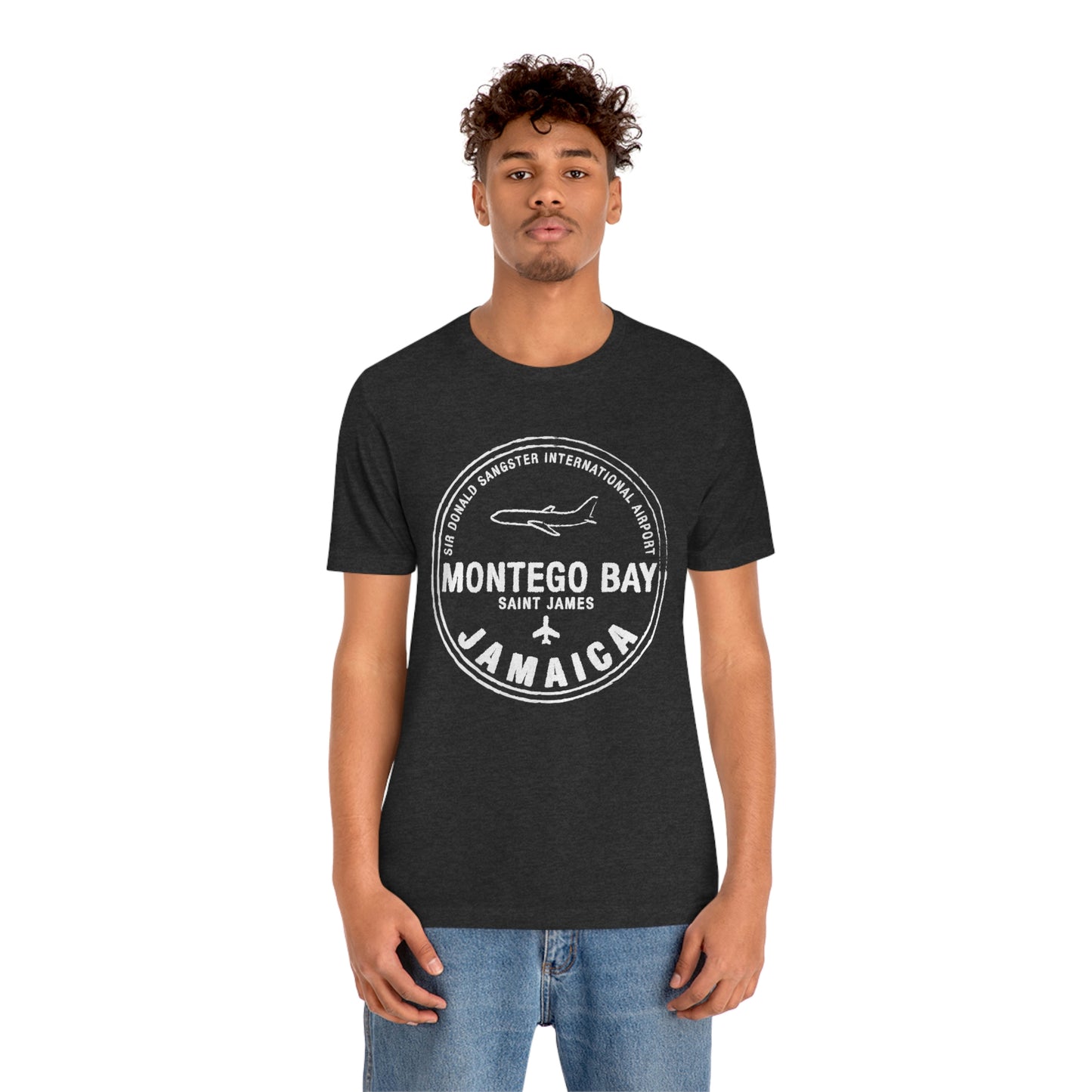 Montego Bay Jamaica Passport Stamp Vacation Travel Unisex T-shirt