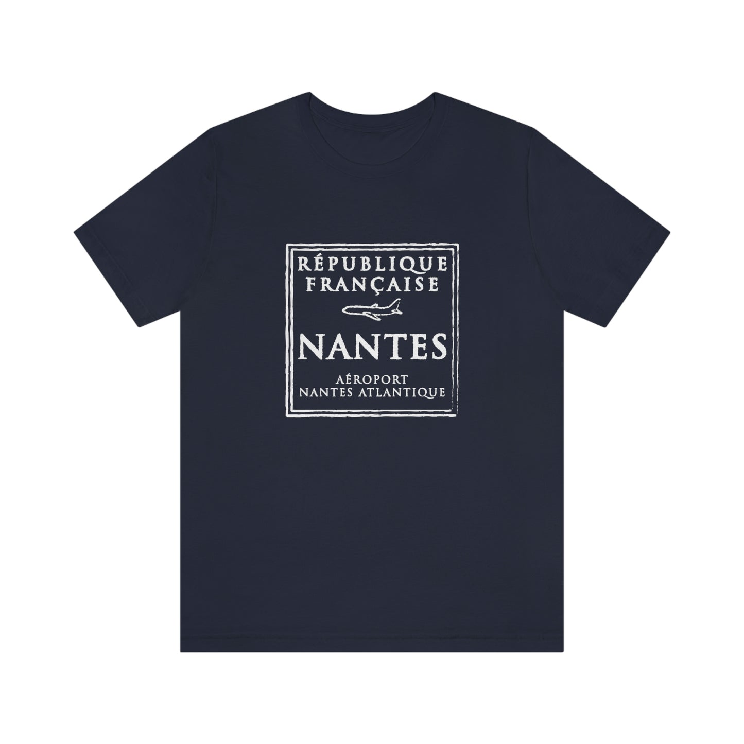 Nantes France Passport Stamp Vacation Travel Souvenir Unisex T-shirt