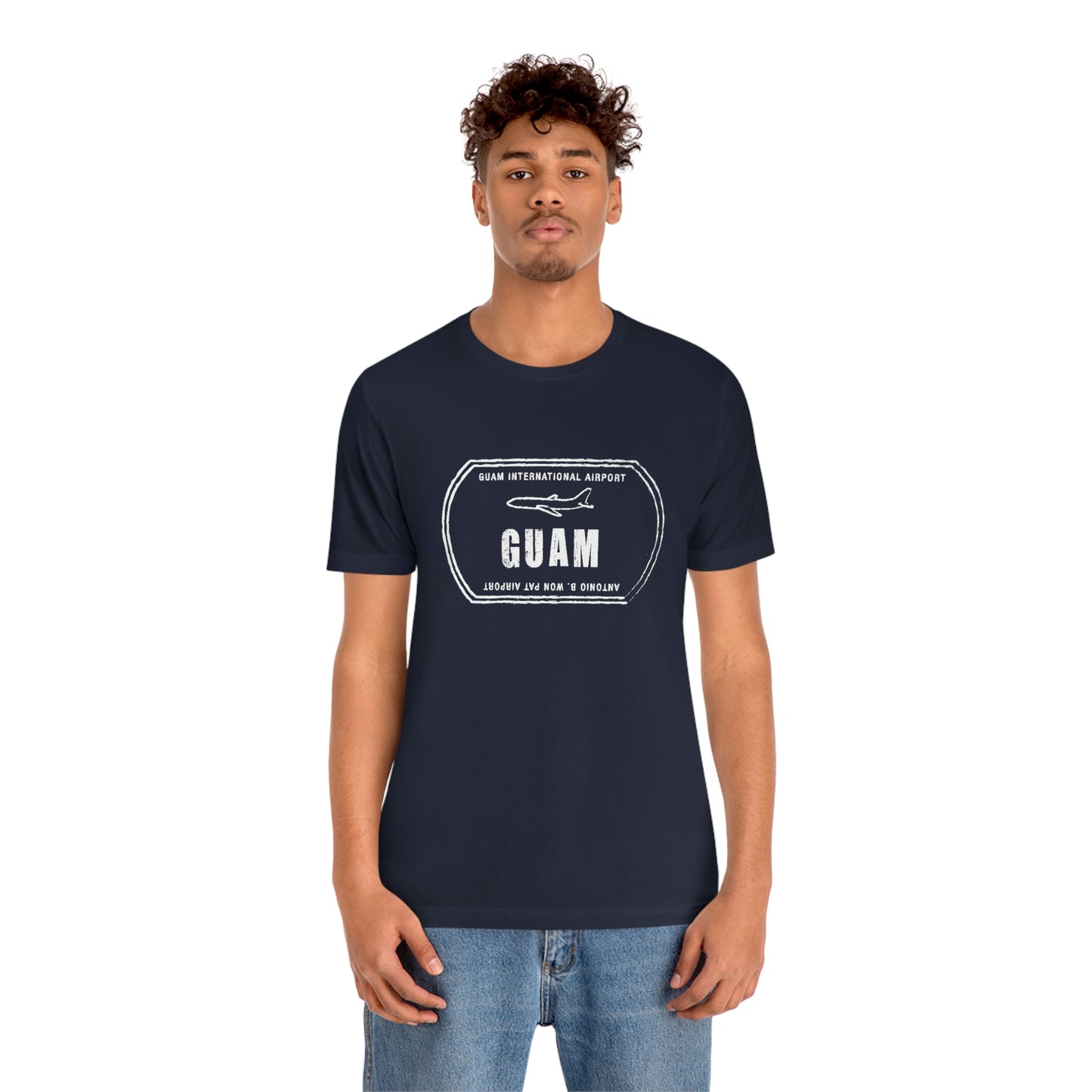 Guam Airport Passport Stamp Vacation Travel Unisex T-shirt