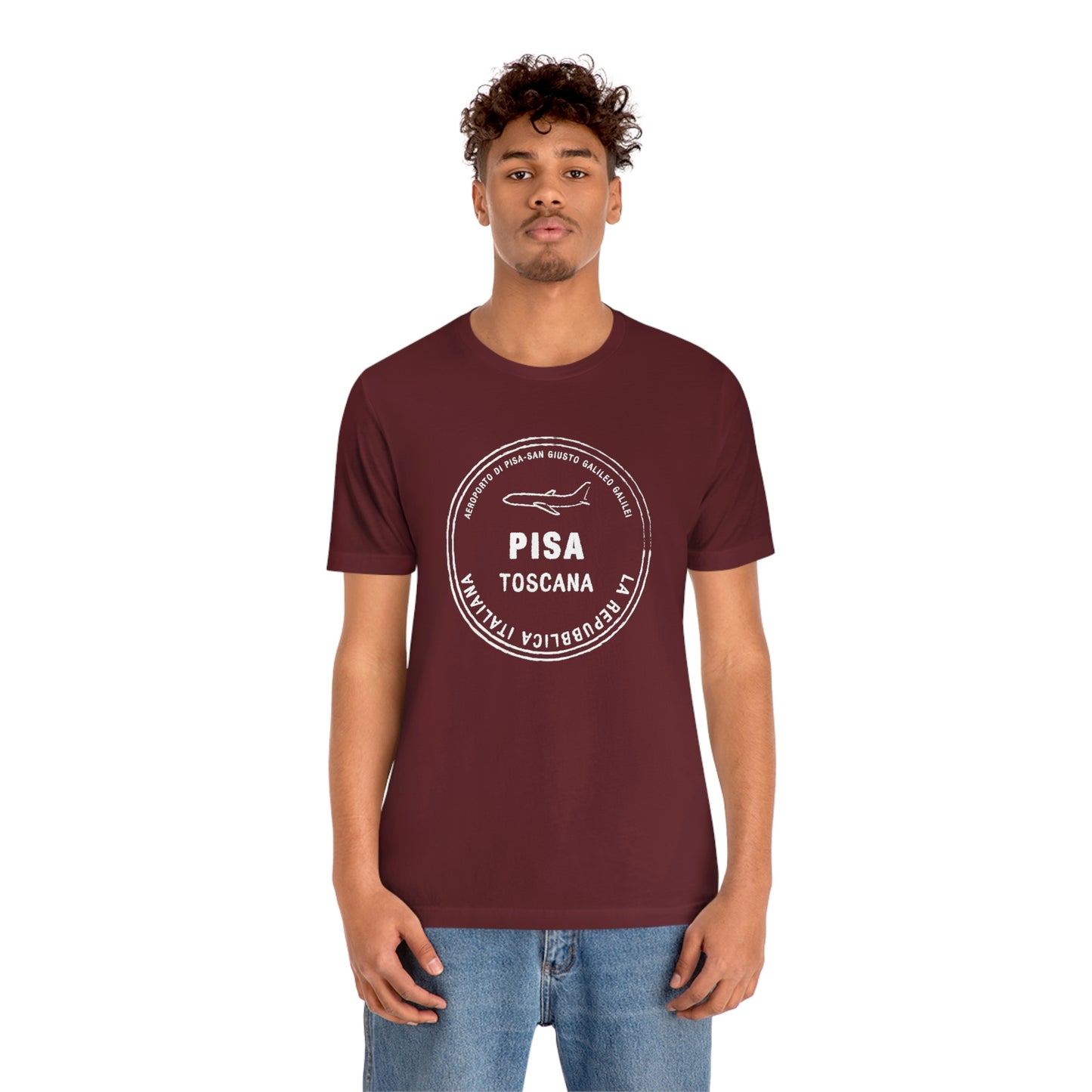 Pisa Italy Passport Stamp Vacation Travel Souvenir Unisex T-shirt