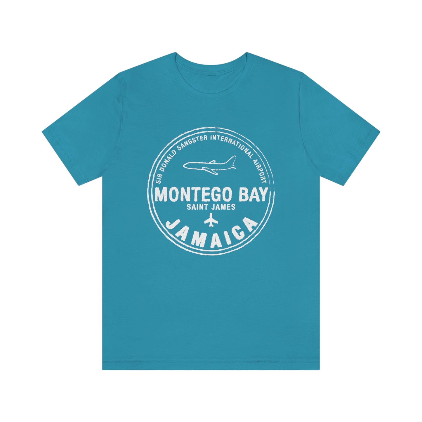 Montego Bay Jamaica Passport Stamp Vacation Travel Unisex T-shirt