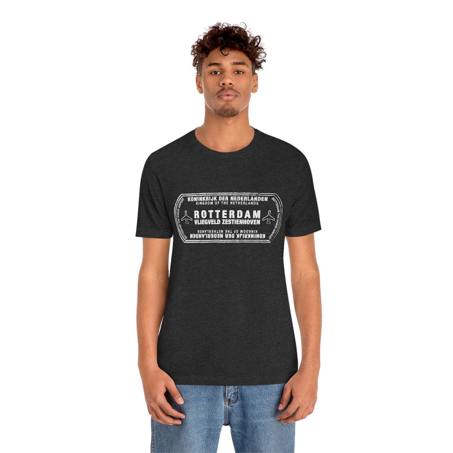 Rotterdam Netherlands Passport Stamp Vacation Travel Unisex T-shirt