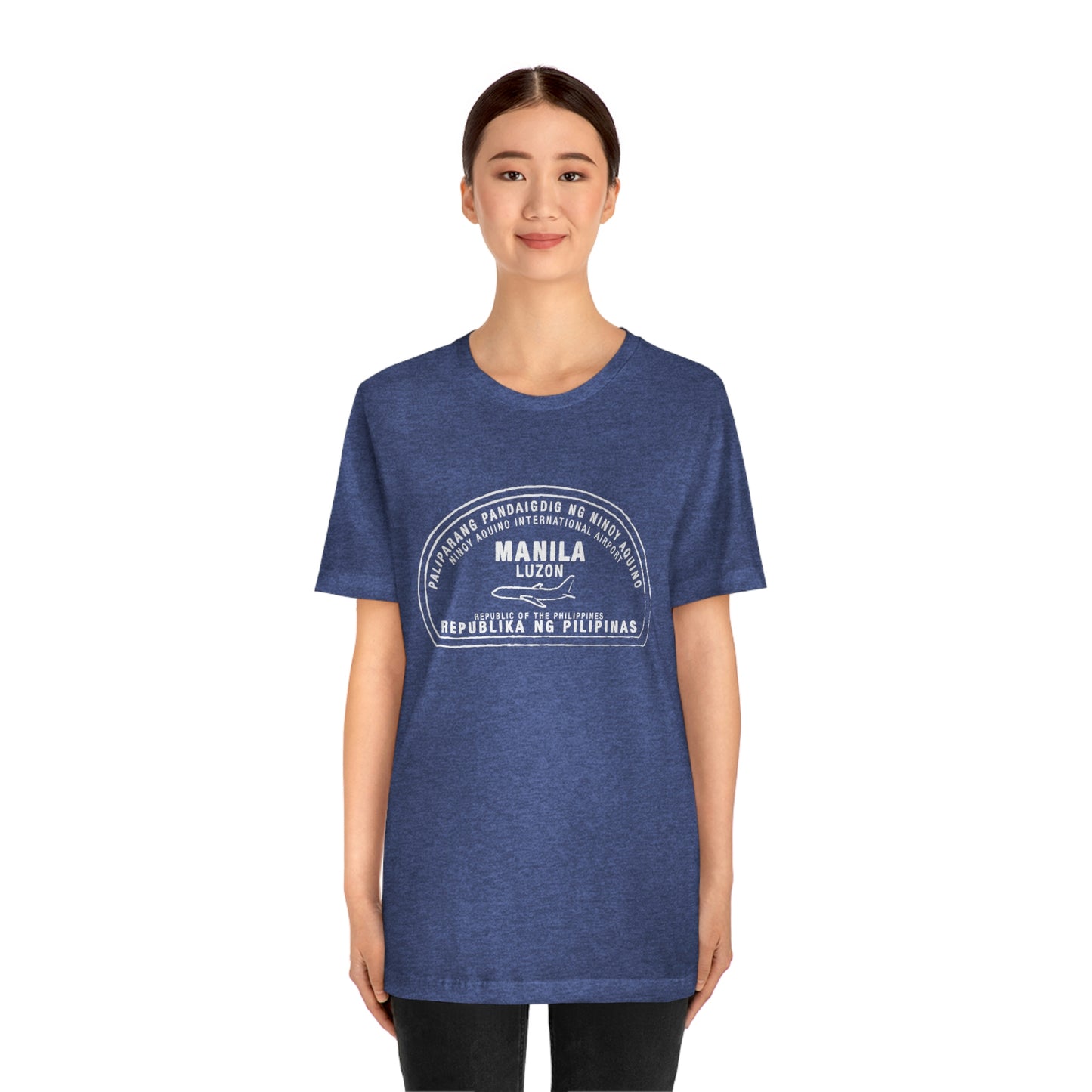 Manila Philippines Passport Stamp Vacation Travel Unisex T-shirt