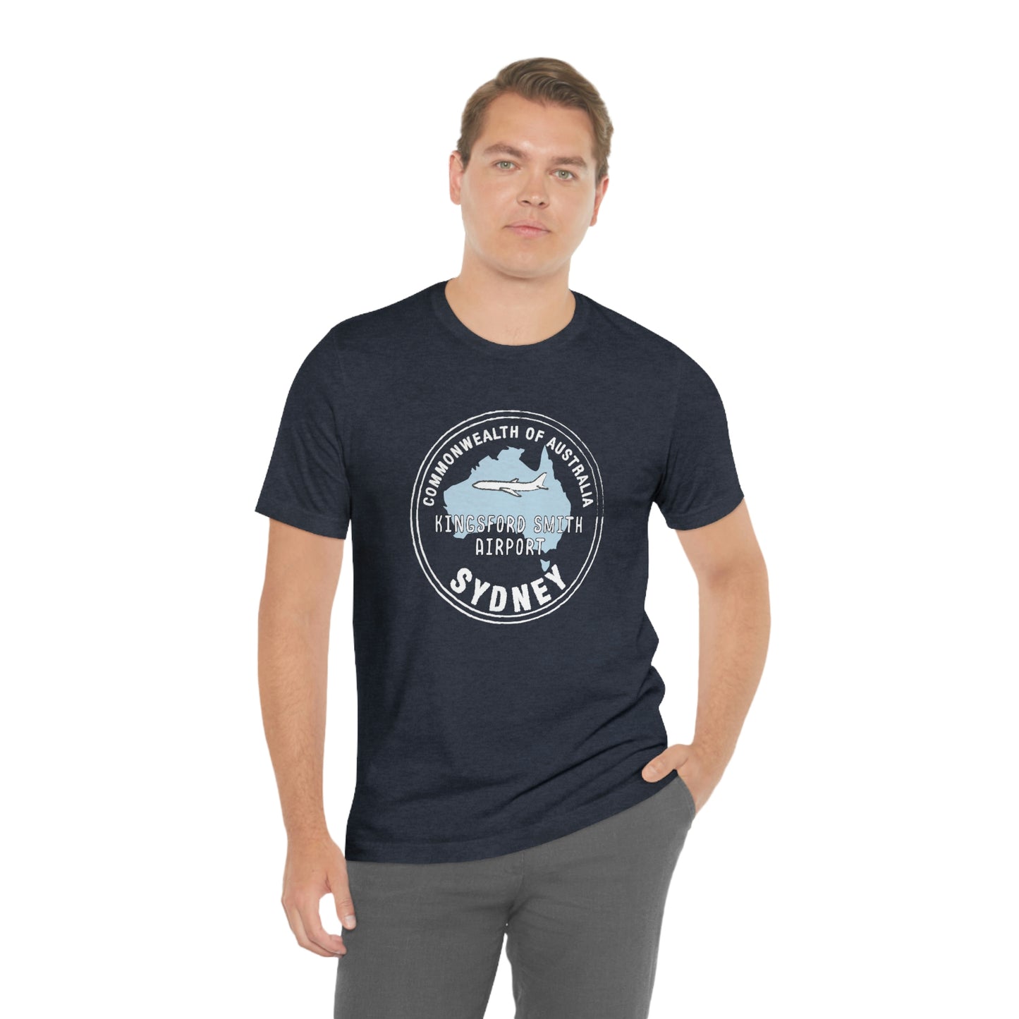 Sydney Australia Passport Stamp Vacation Travel Souvenir Unisex T-shirt