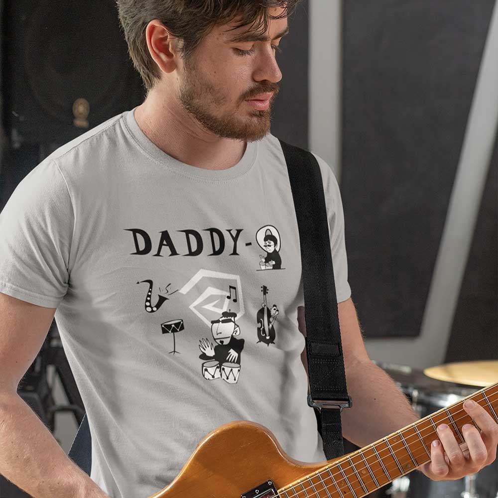 Father's Day Shirt - Cool Daddy-O Beatnik Heavy Cotton Tee Light Colors