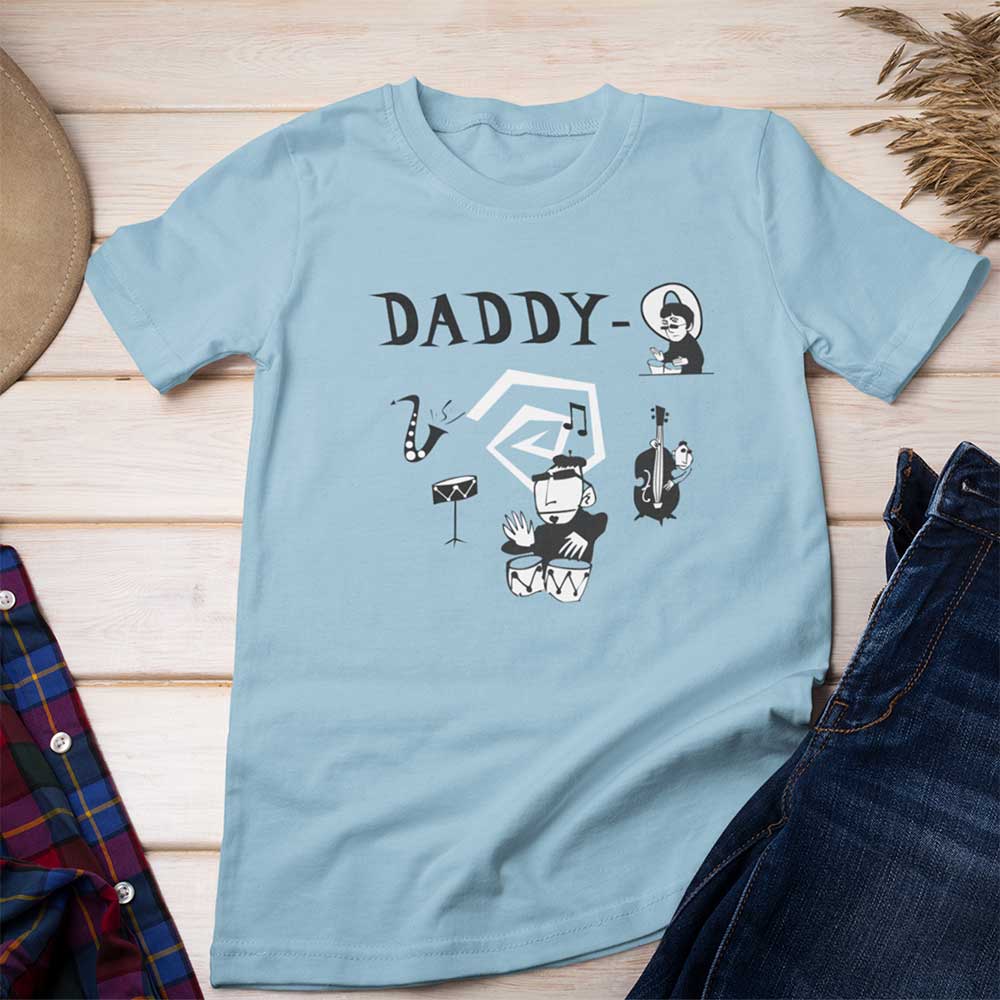 Father's Day Shirt - Cool Daddy-O Beatnik Heavy Cotton Tee Light Colors