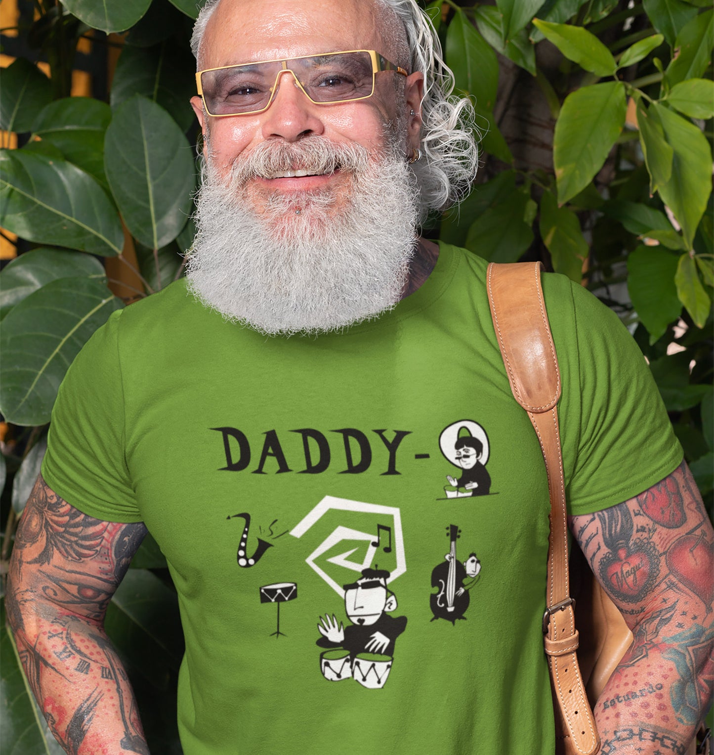 Father's Day Shirt - Cool Daddy-O Beatnik Heavy Cotton Tee Light Colors