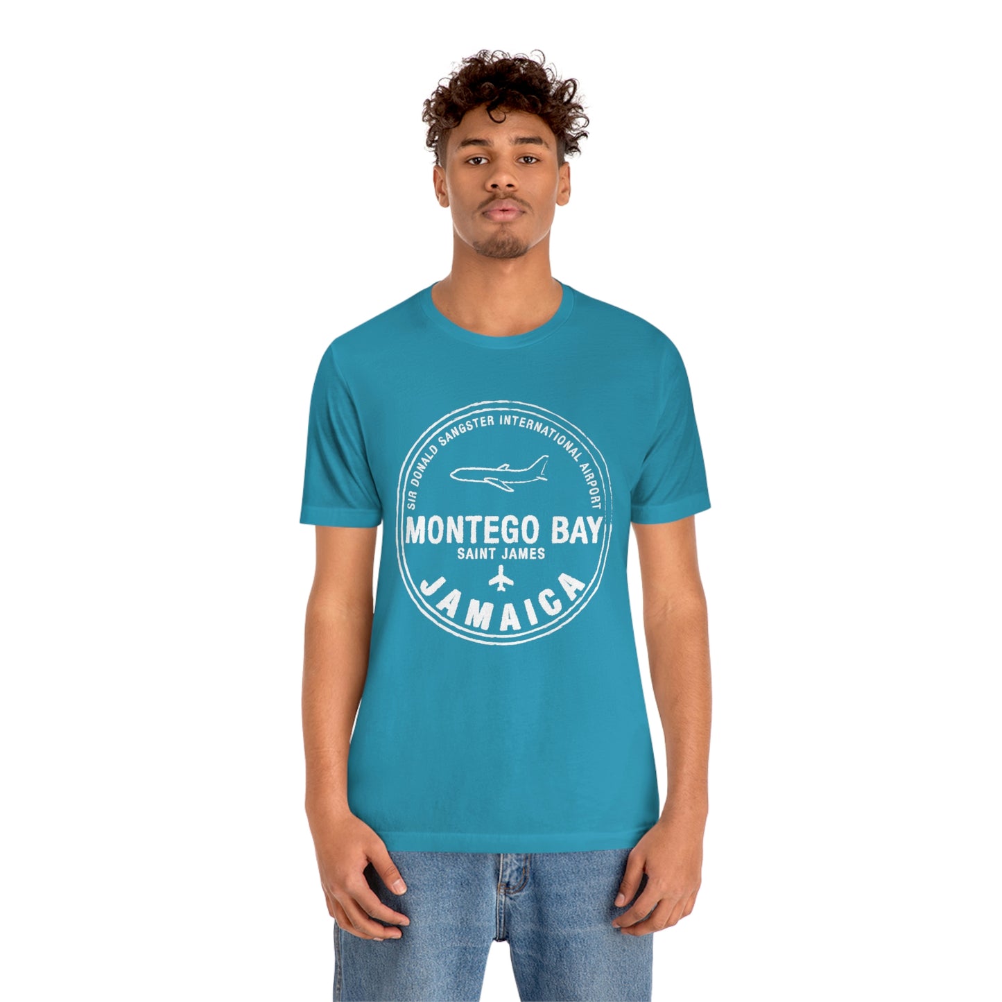 Montego Bay Jamaica Passport Stamp Vacation Travel Unisex T-shirt