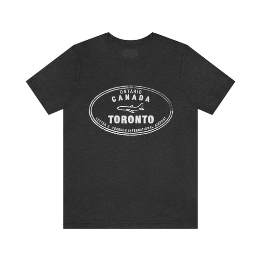 Toronto ON Canada Passport Stamp Vacation Travel Souvenir Unisex T-shirt