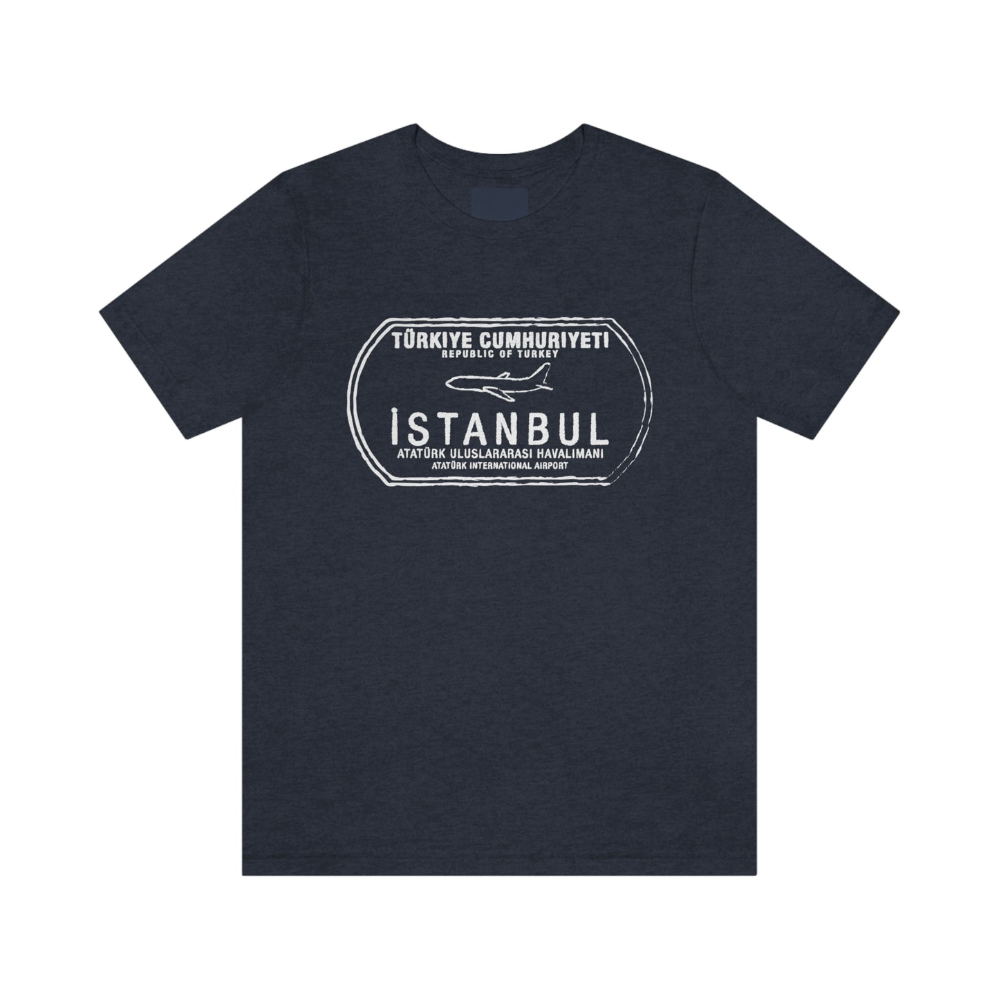 Istanbul Ataturk Turkey Passport Stamp Vacation Travel Unisex T-shirt