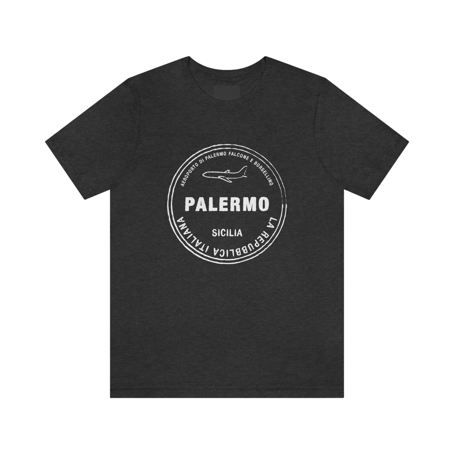 Palermo Sicily Italy Passport Stamp Vacation Travel Unisex T-shirt