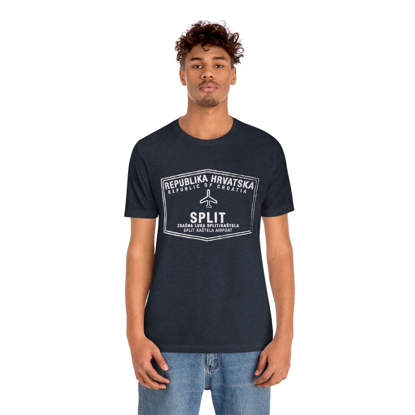 Split Croatia Passport Stamp Vacation Travel Unisex T-shirt