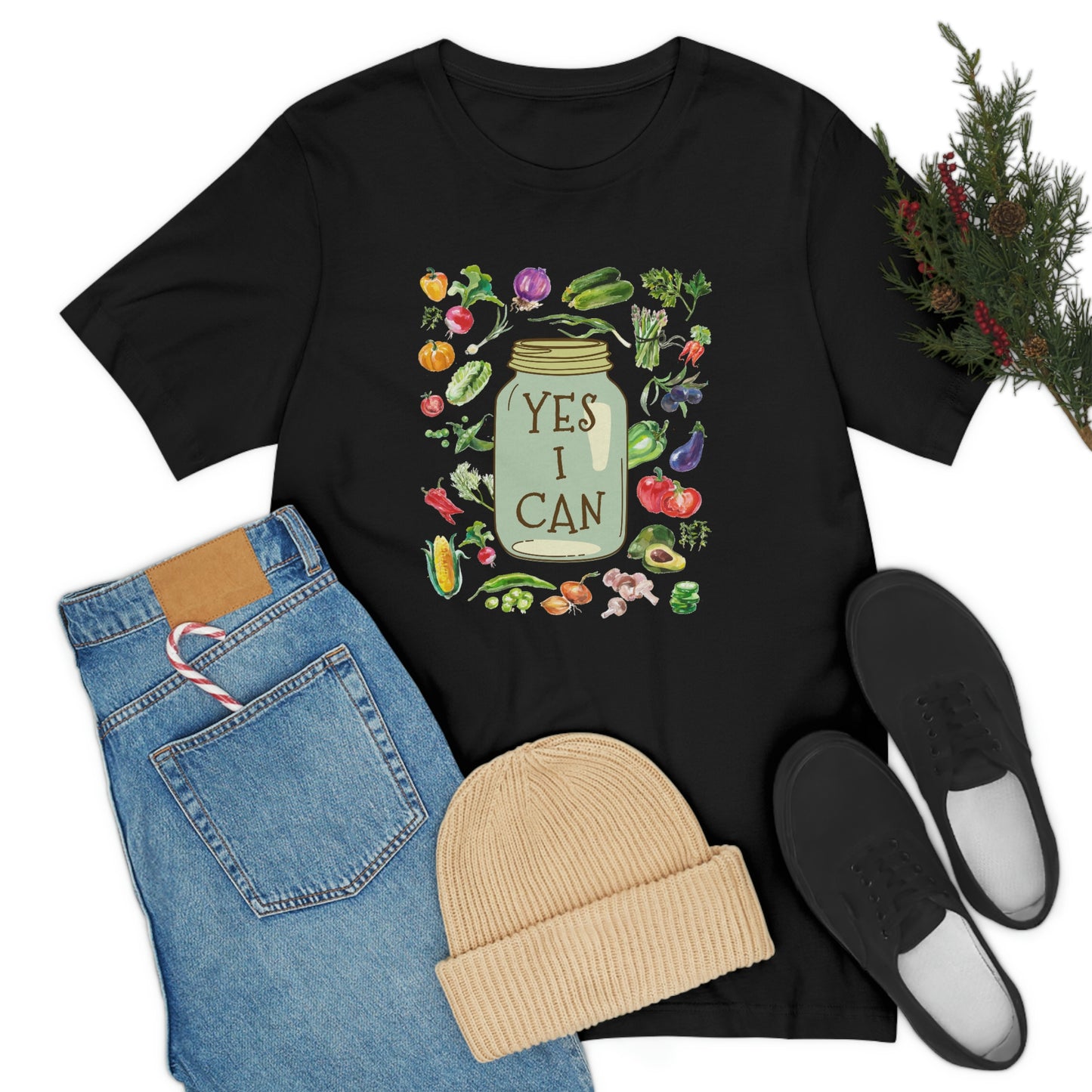 Yes I Can - Canning Design for Garden Farmers T-Shirt Unisex