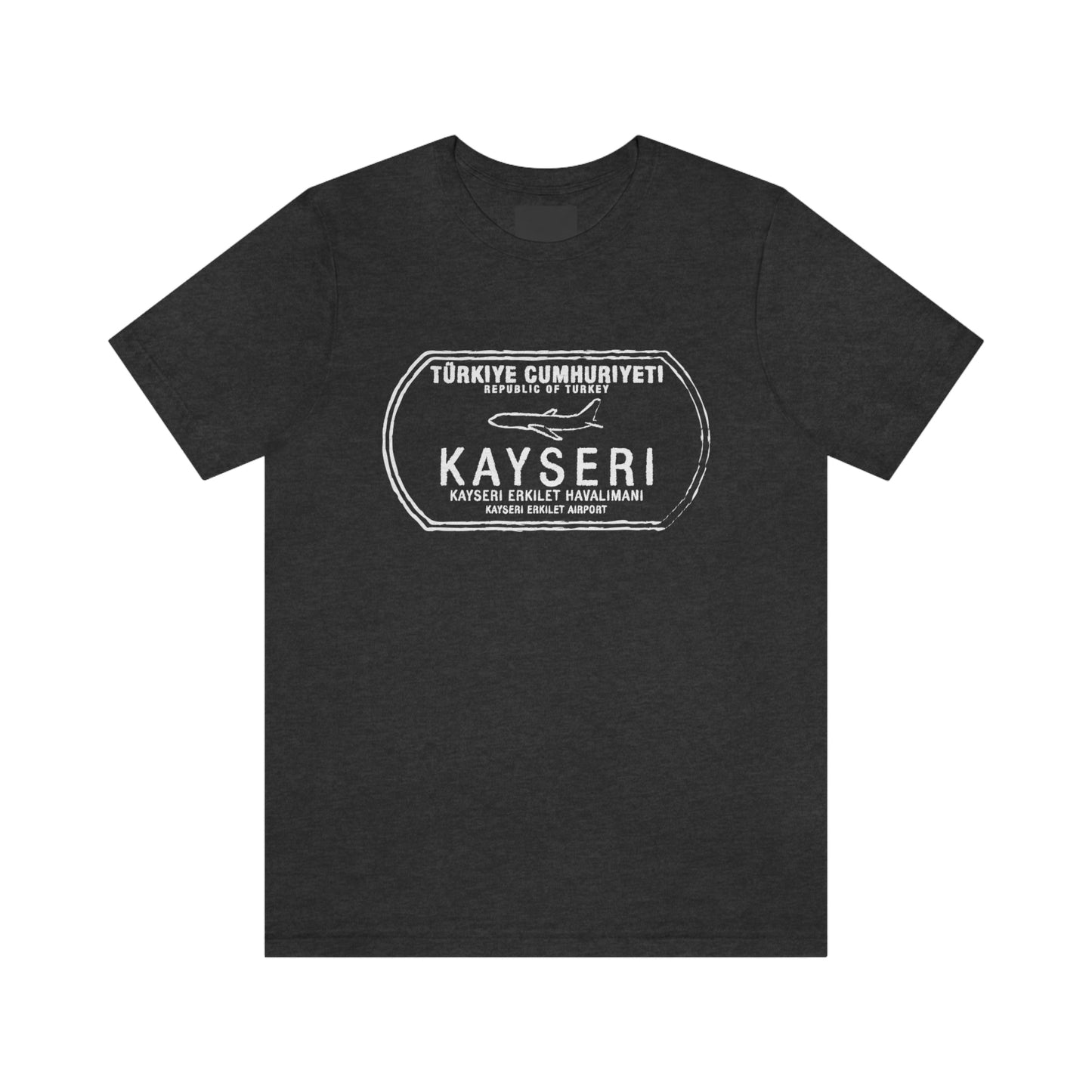 Kaysuri Erkilet Turkey Airport Passport Stamp Vacation Travel Unisex T-shirt