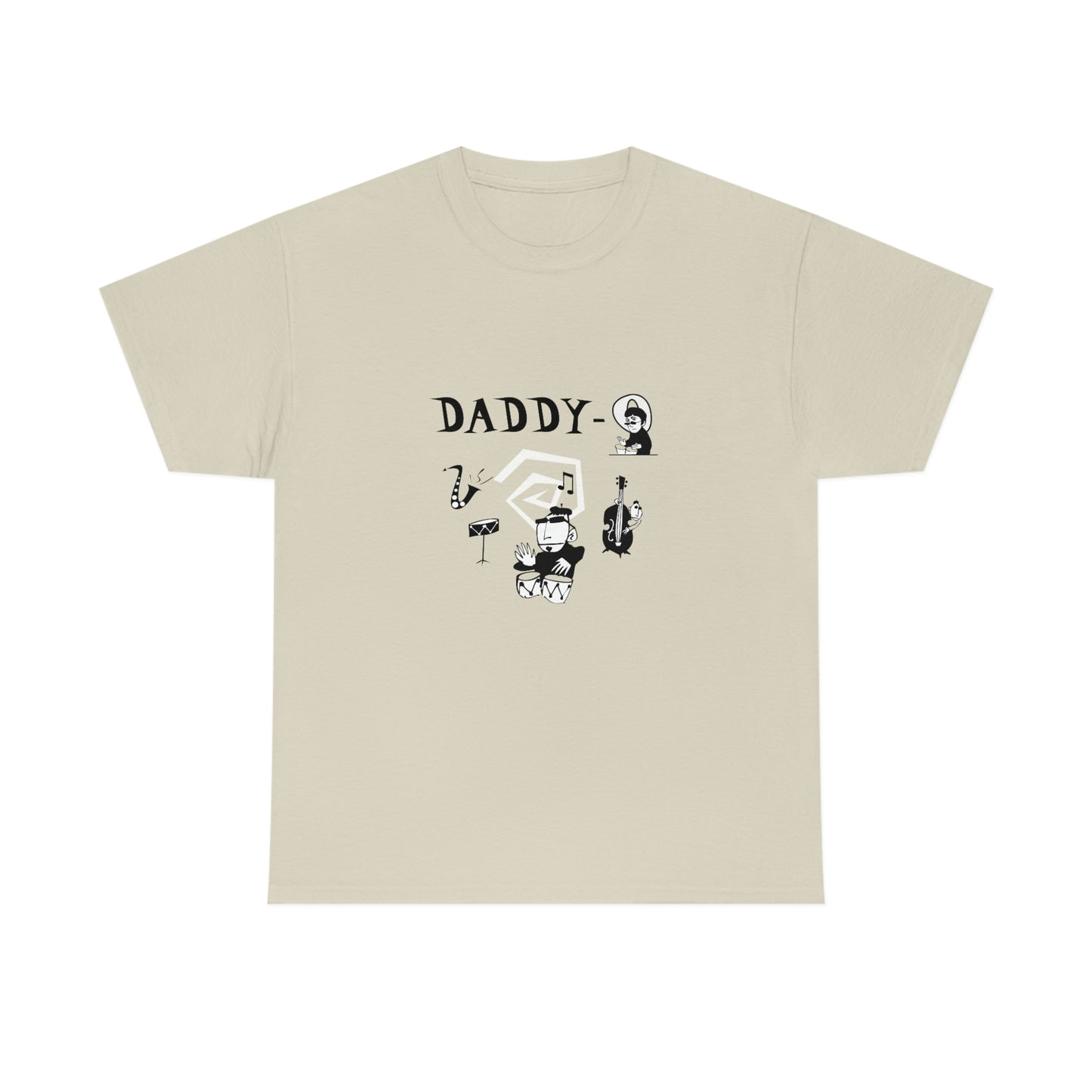 Father's Day Shirt - Cool Daddy-O Beatnik Heavy Cotton Tee Light Colors