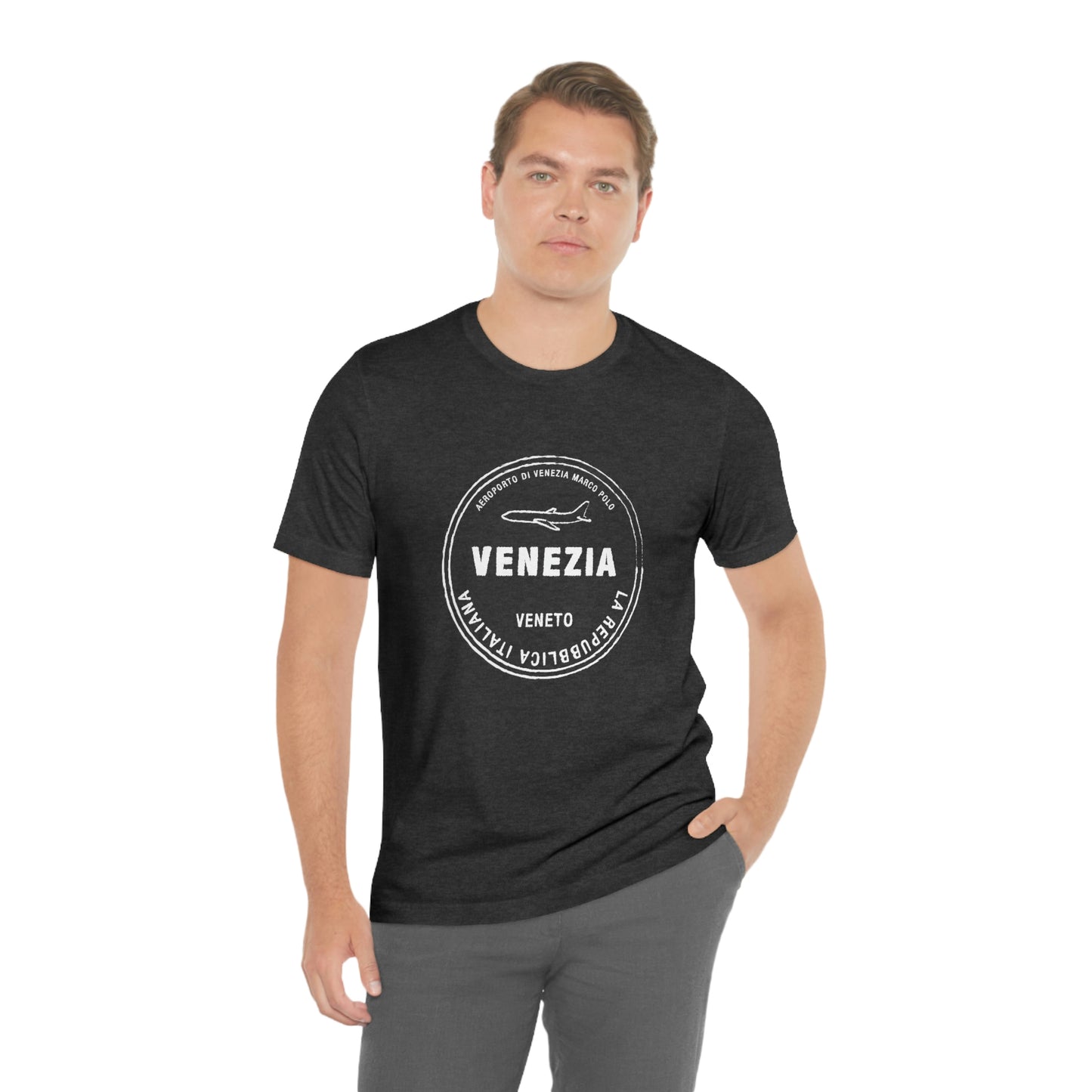 Venice Italy Passport Stamp Holiday Travel Souvenir Unisex T-shirt