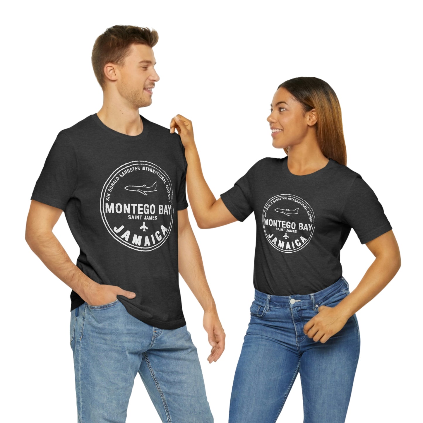 Montego Bay Jamaica Passport Stamp Vacation Travel Unisex T-shirt