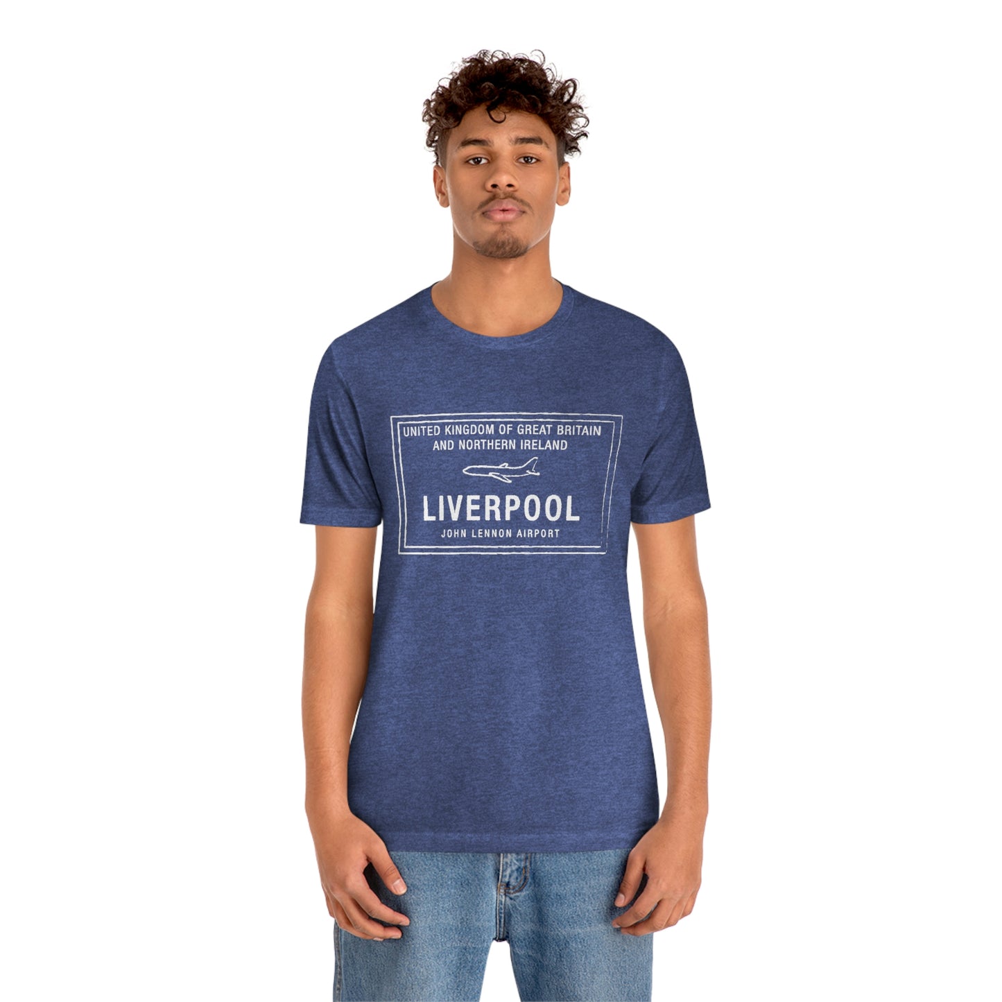 Liverpool John Lennon Airport Passport Stamp Vacation Travel Unisex T-shirt