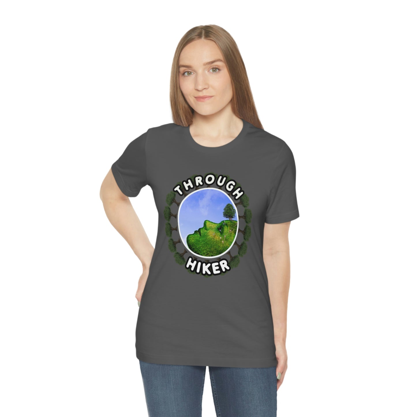 Trail Thru Hiker and Backpacker Camping Unisex Jersey Short Sleeve Tee