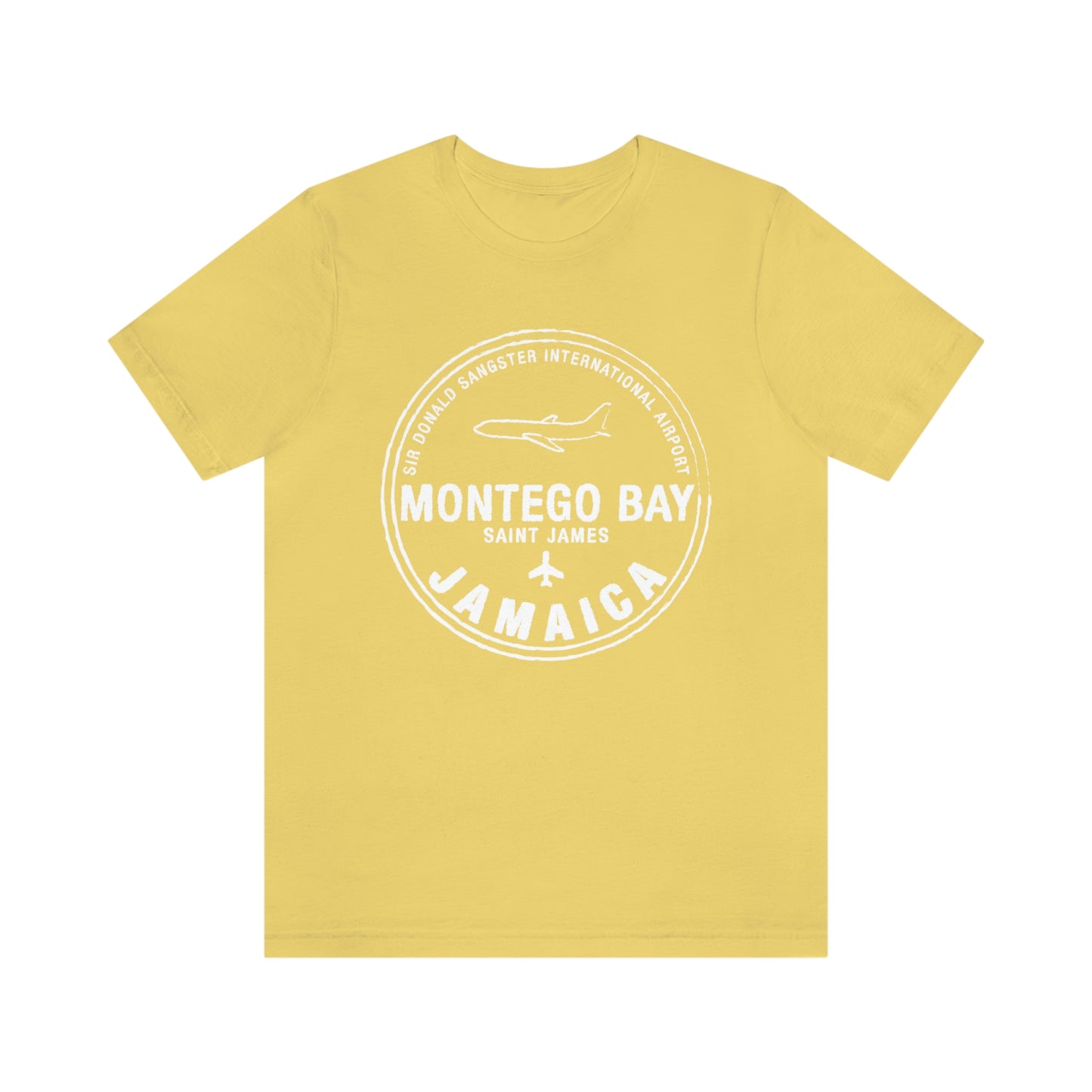 Montego Bay Jamaica Passport Stamp Vacation Travel Unisex T-shirt