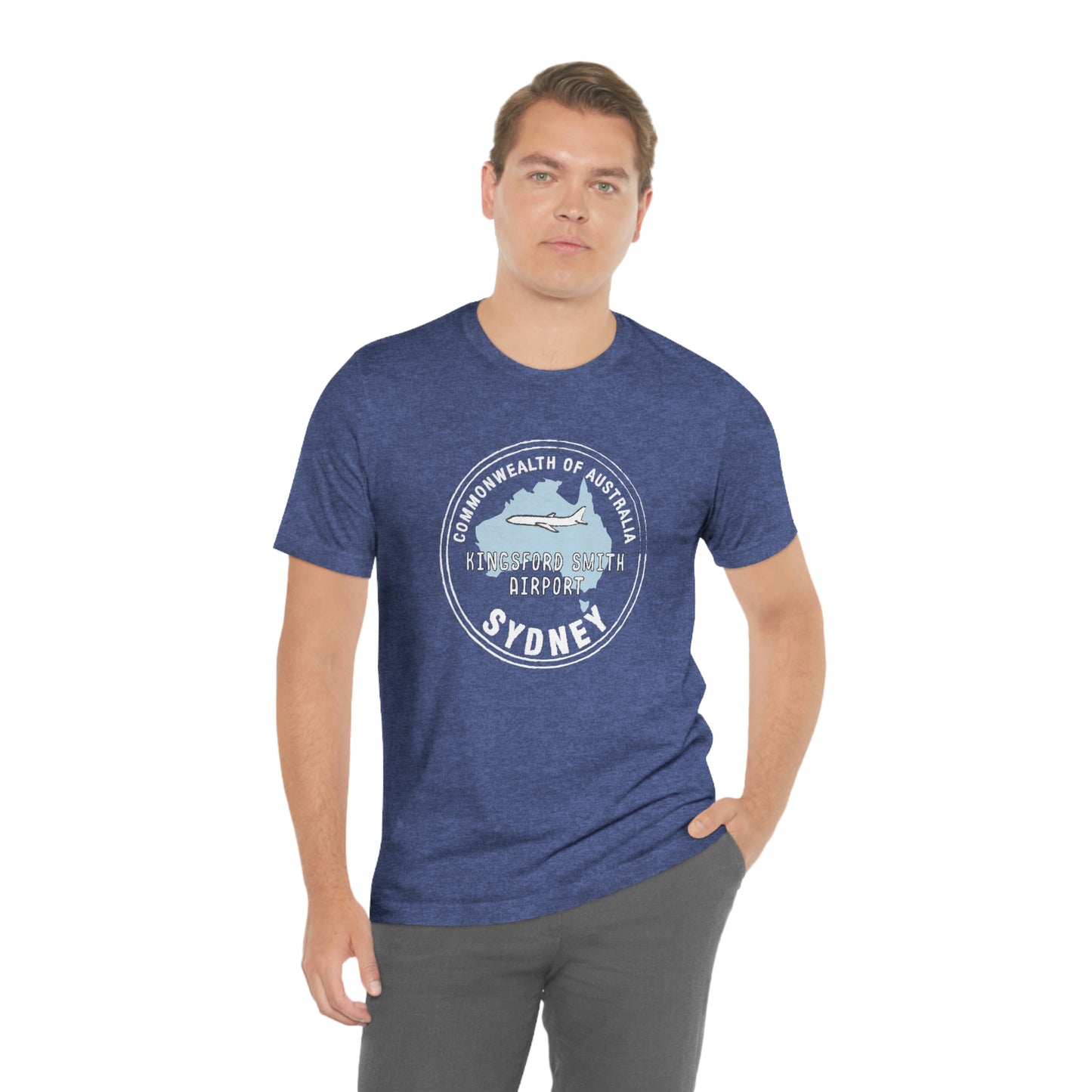 Sydney Australia Passport Stamp Vacation Travel Souvenir Unisex T-shirt