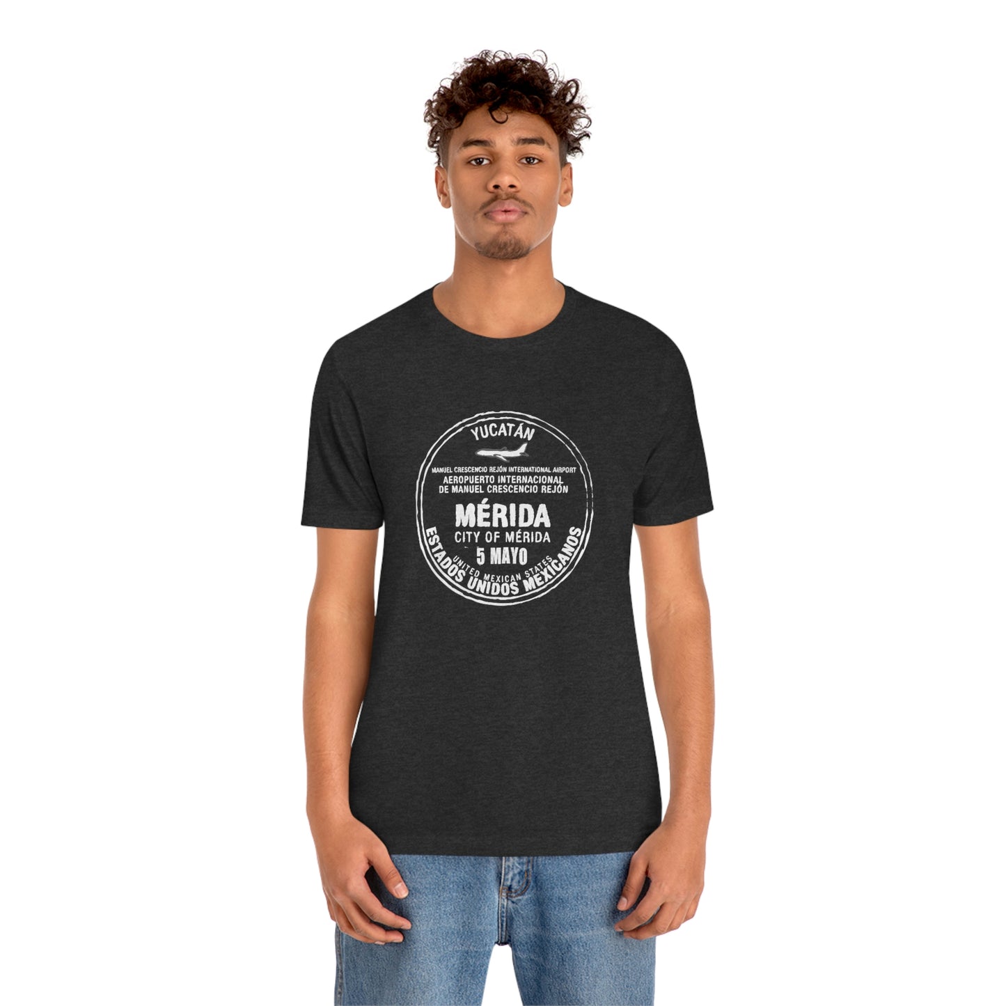 Merida Mexico May 5 Passport Stamp Travel Unisex T-shirt