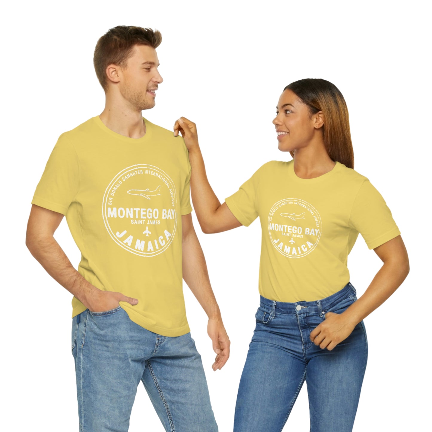 Montego Bay Jamaica Passport Stamp Vacation Travel Unisex T-shirt