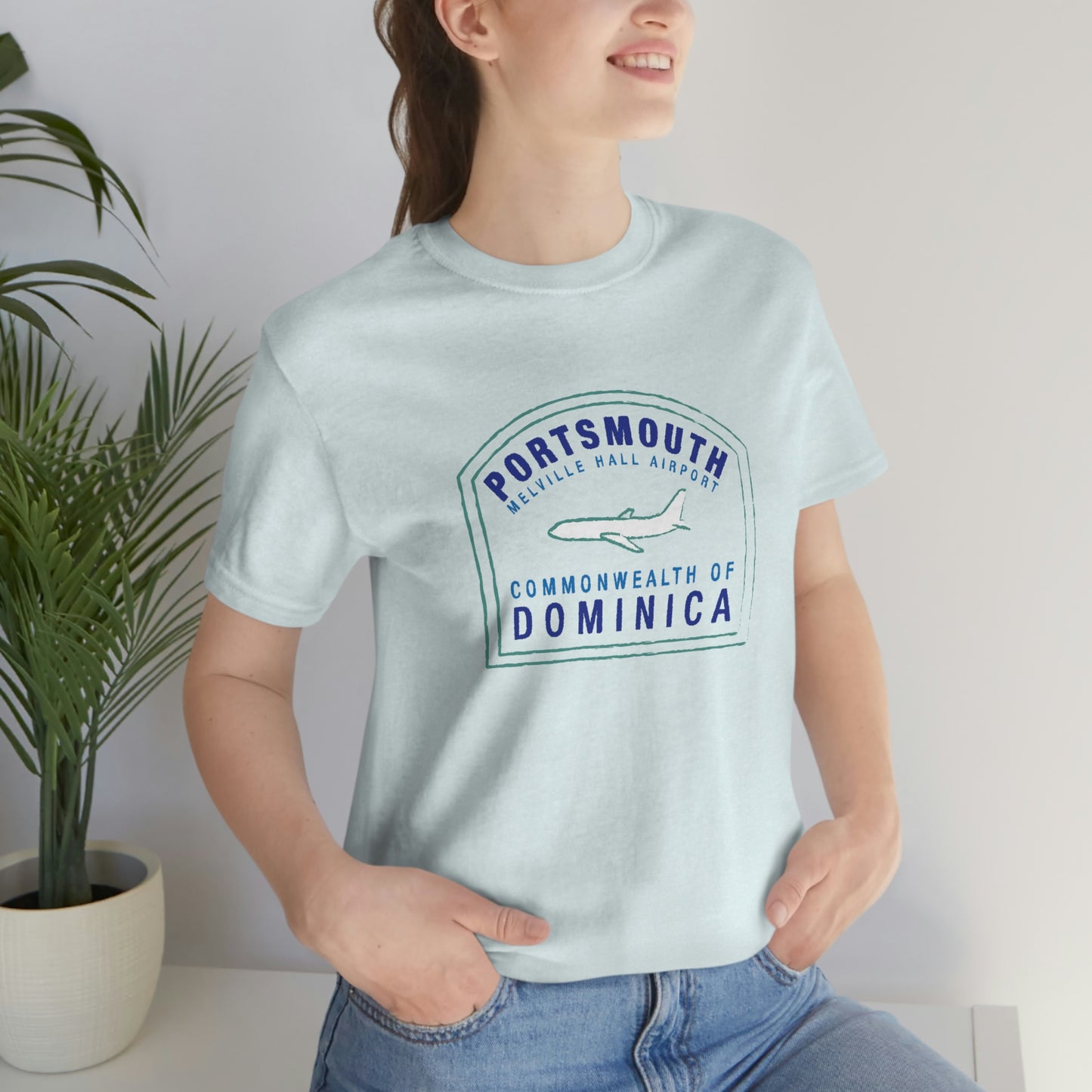 Portsmouth Dominica Passport Stamp Vacation Travel Unisex T-shirt