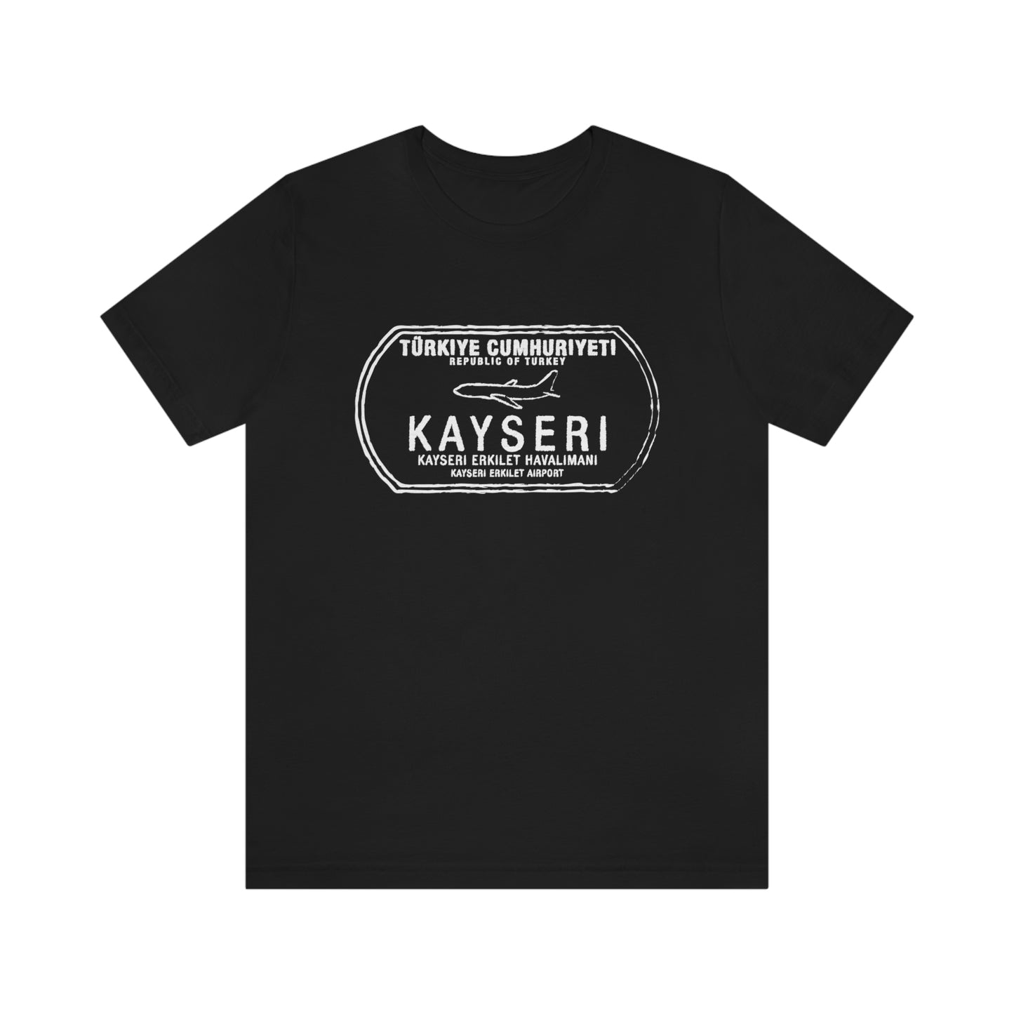 Kaysuri Erkilet Turkey Airport Passport Stamp Vacation Travel Unisex T-shirt