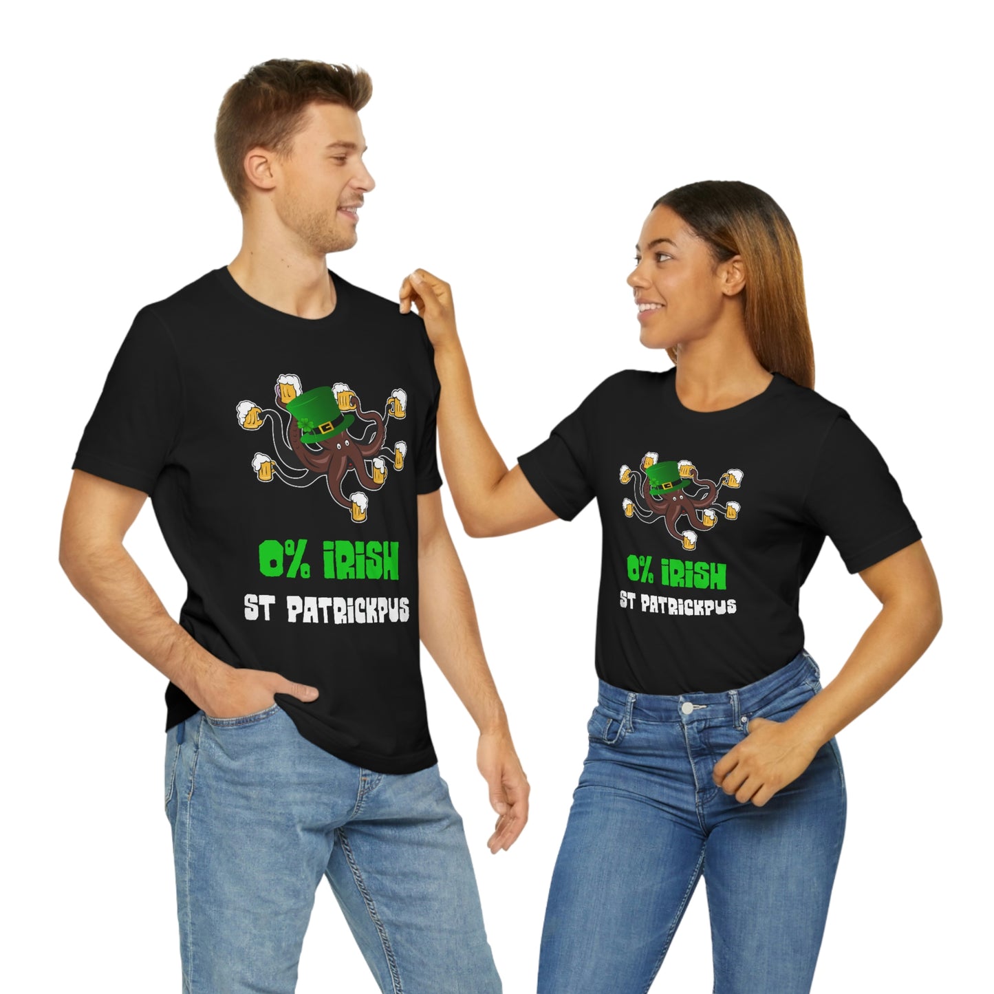 Zero Percent Irish - Funny St Patrick's Day Octopus Unisex T-shirt