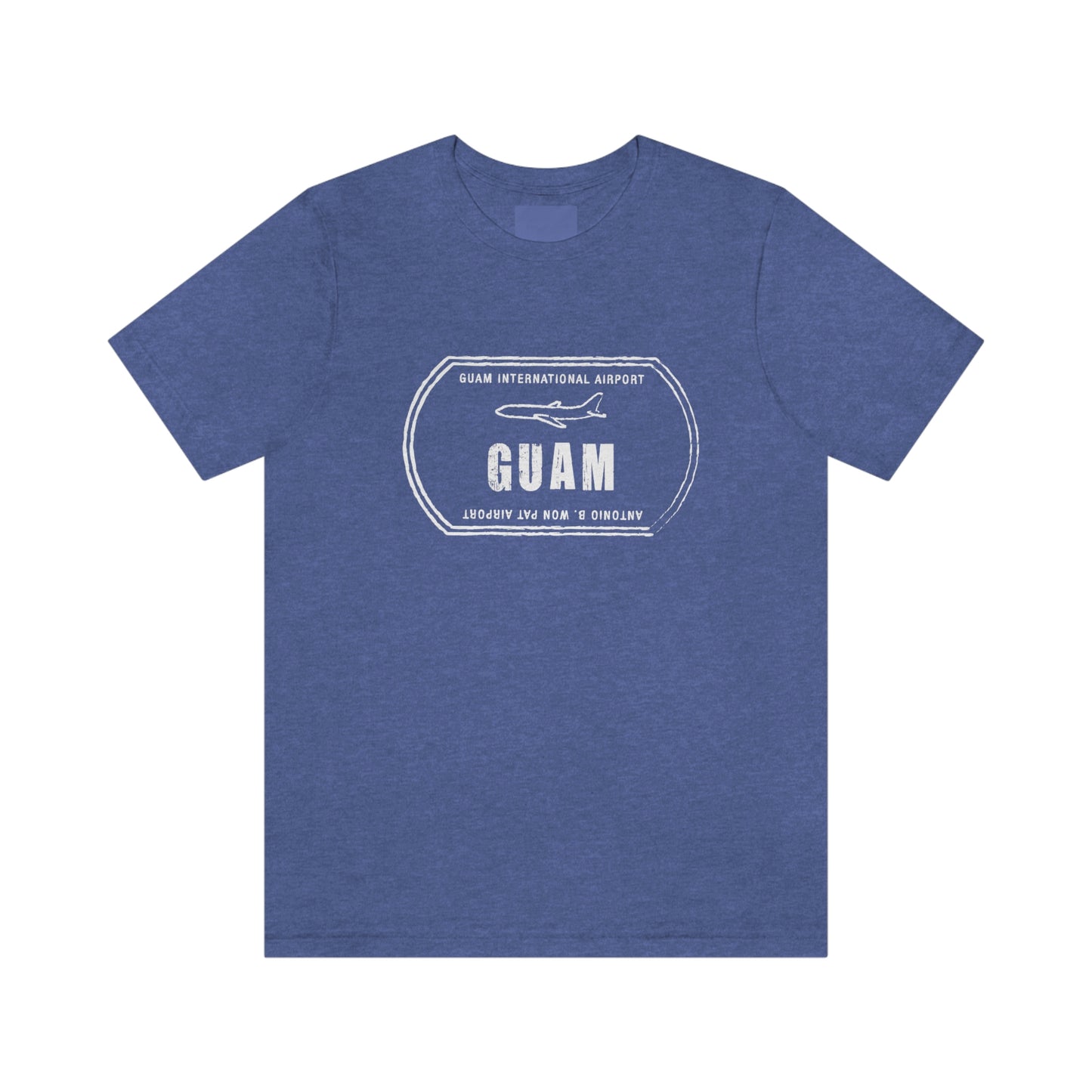 Guam Airport Passport Stamp Vacation Travel Unisex T-shirt