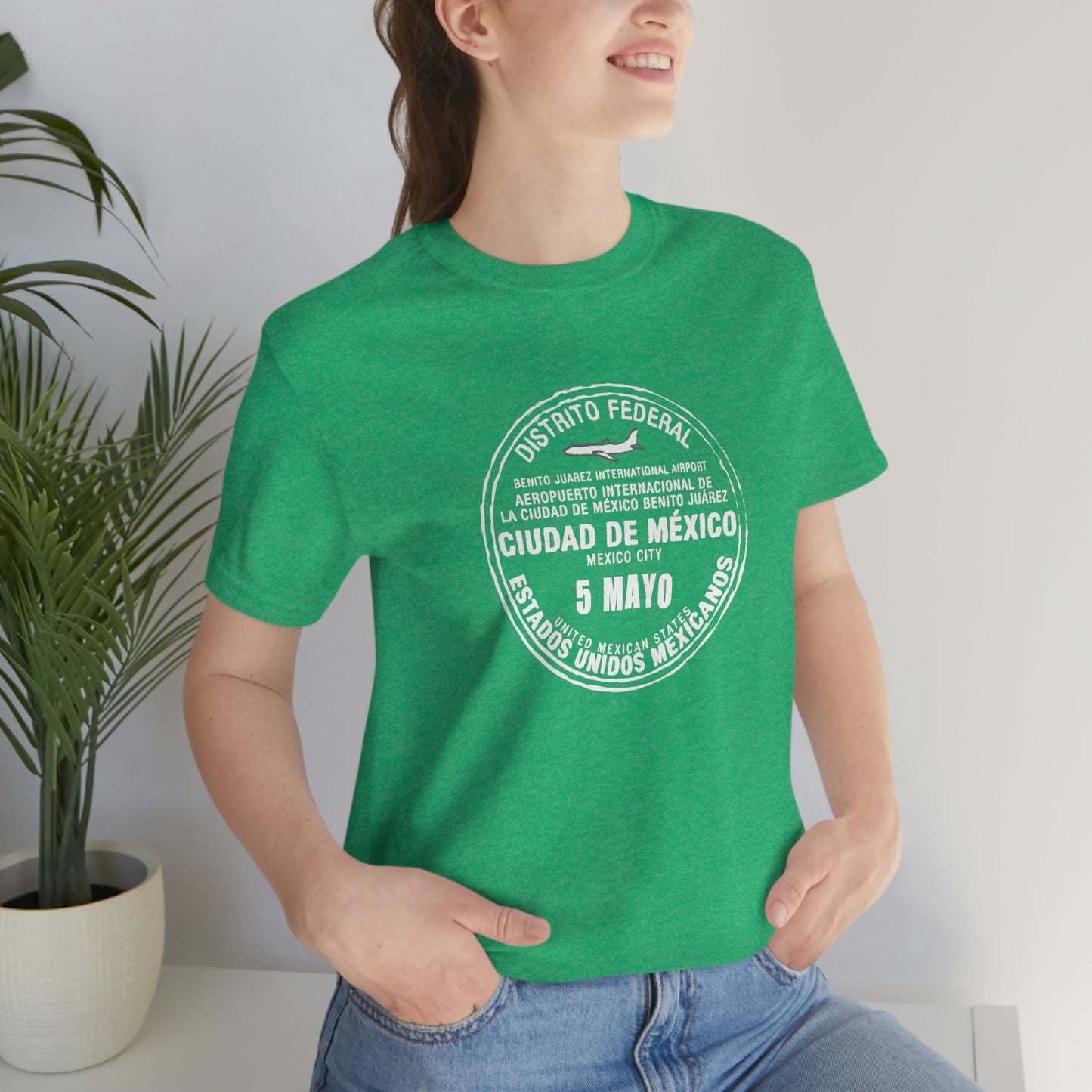 Mexico City May 5 Passport Stamp Travel Unisex T-shirt