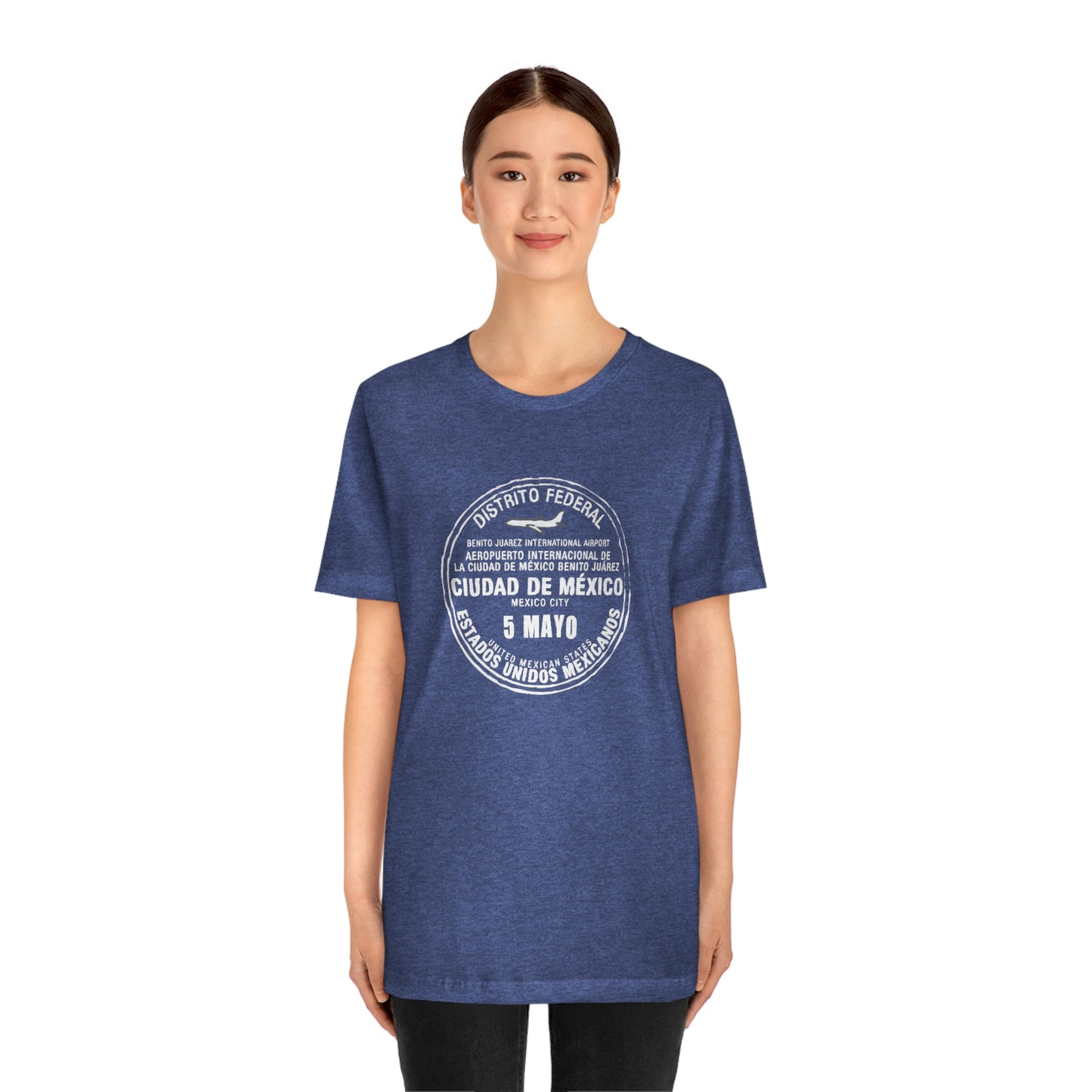 Mexico City May 5 Passport Stamp Travel Unisex T-shirt