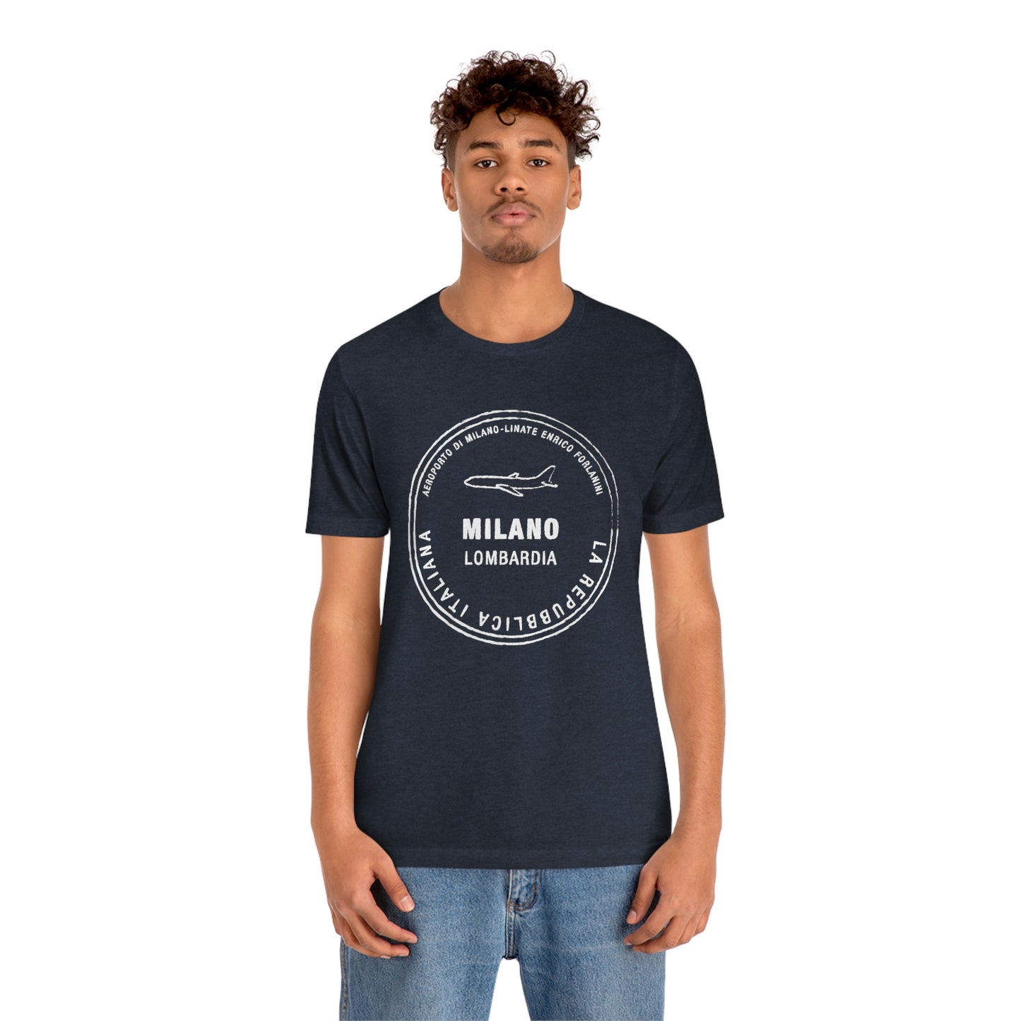 Milan Italy Passport Stamp Vacation Travel  Unisex T-shirt