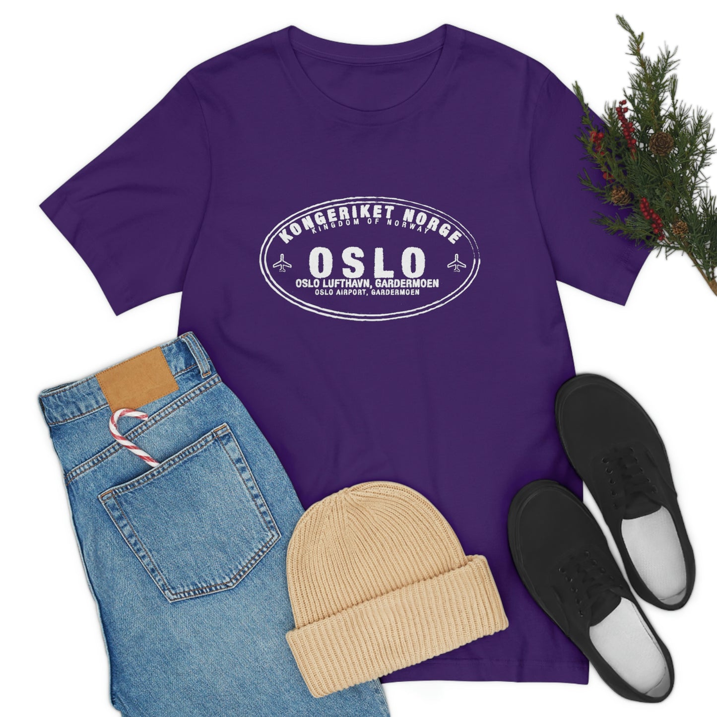 Oslo Norway Passport Stamp Vacation Travel Unisex T-shirt