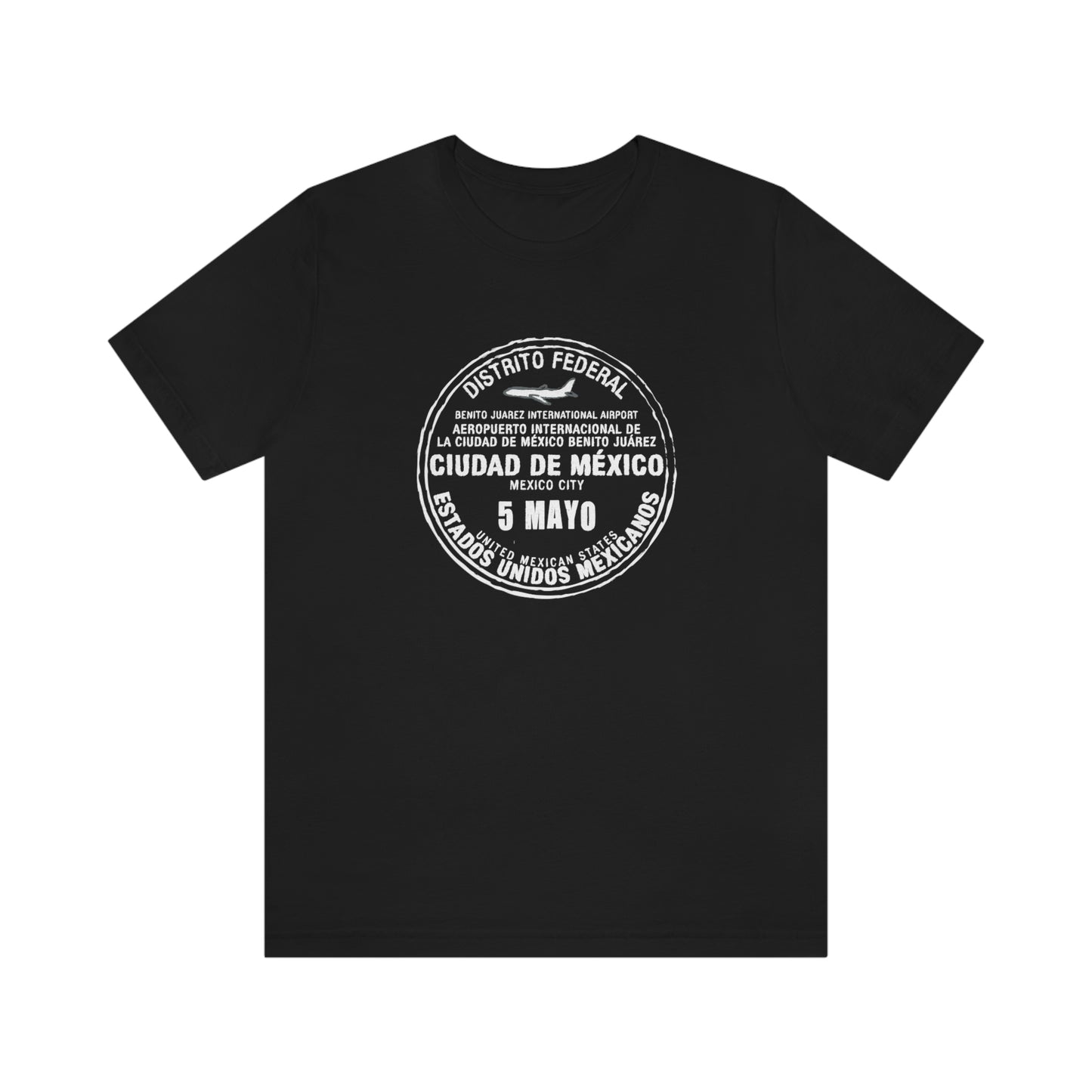 Mexico City May 5 Passport Stamp Travel Unisex T-shirt