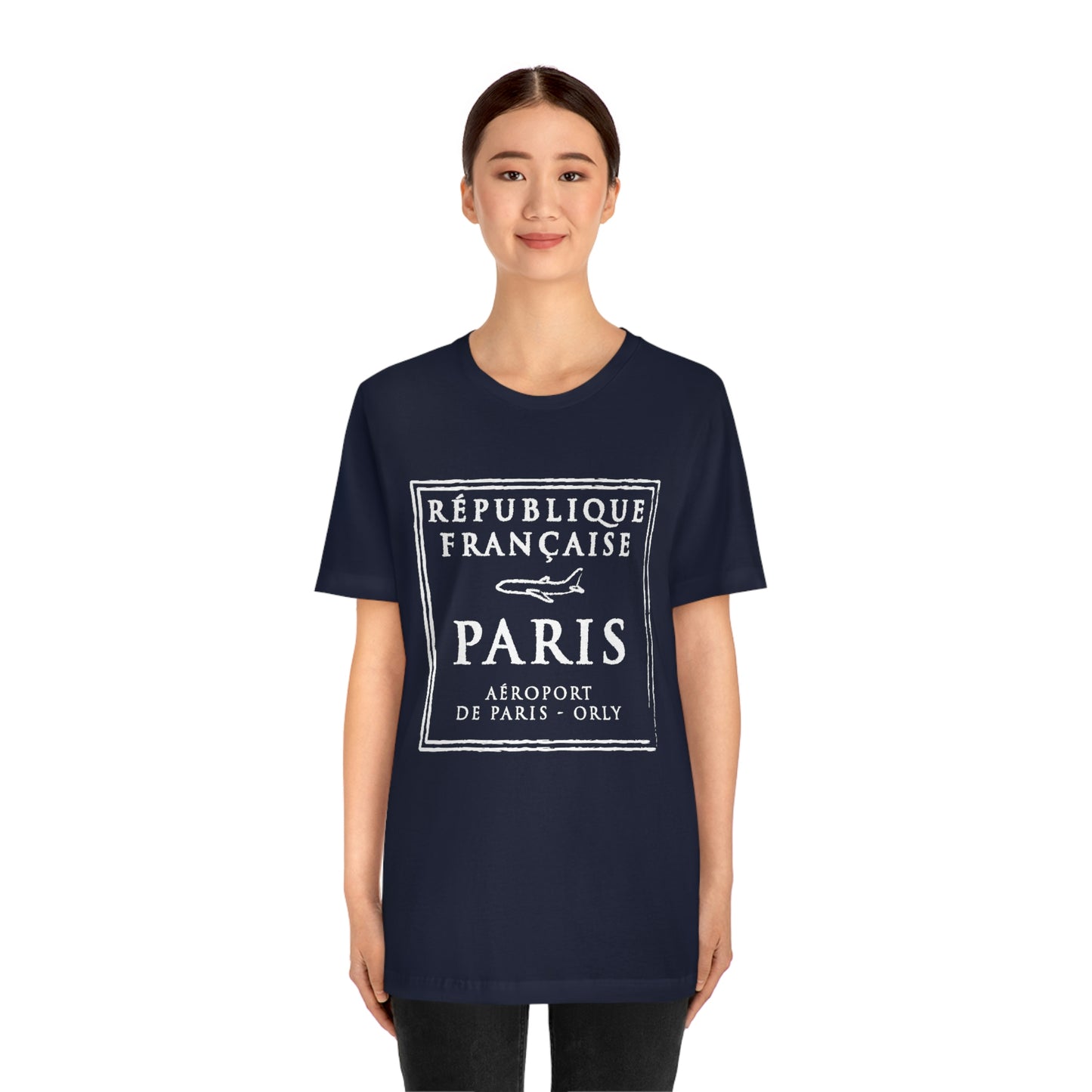 Paris France Passport Stamp Vacation Travel Souvenir Unisex T-shirt